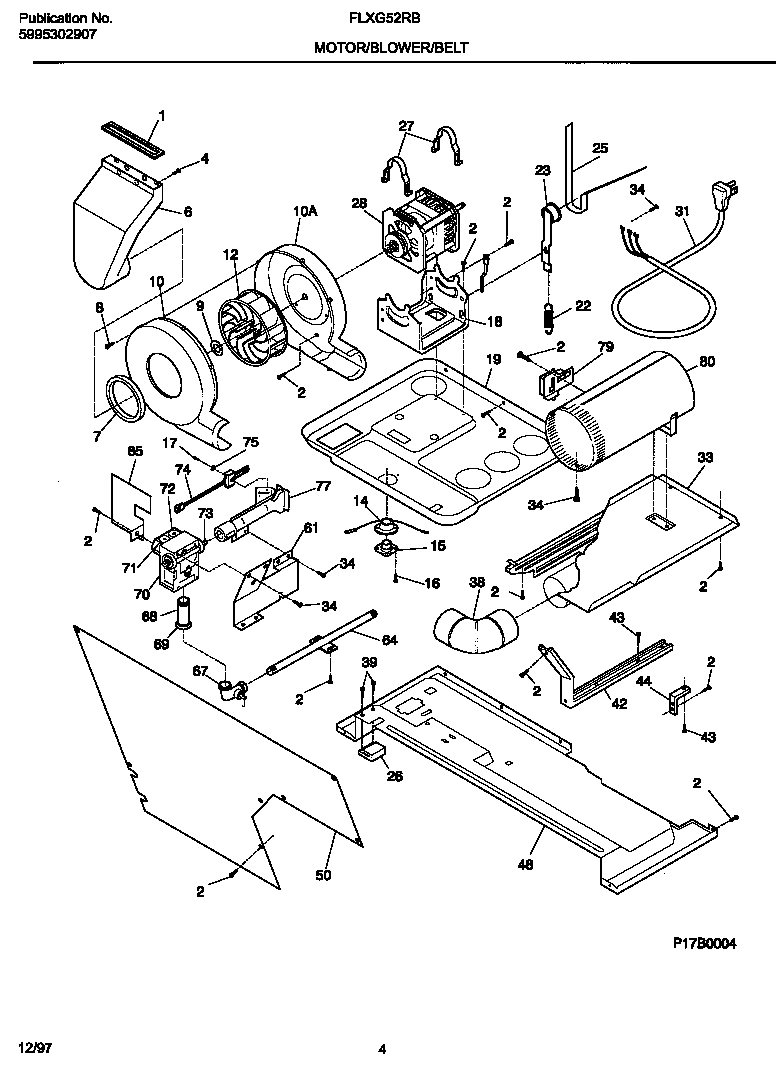 03 - MOTOR/BLOWER/BELT