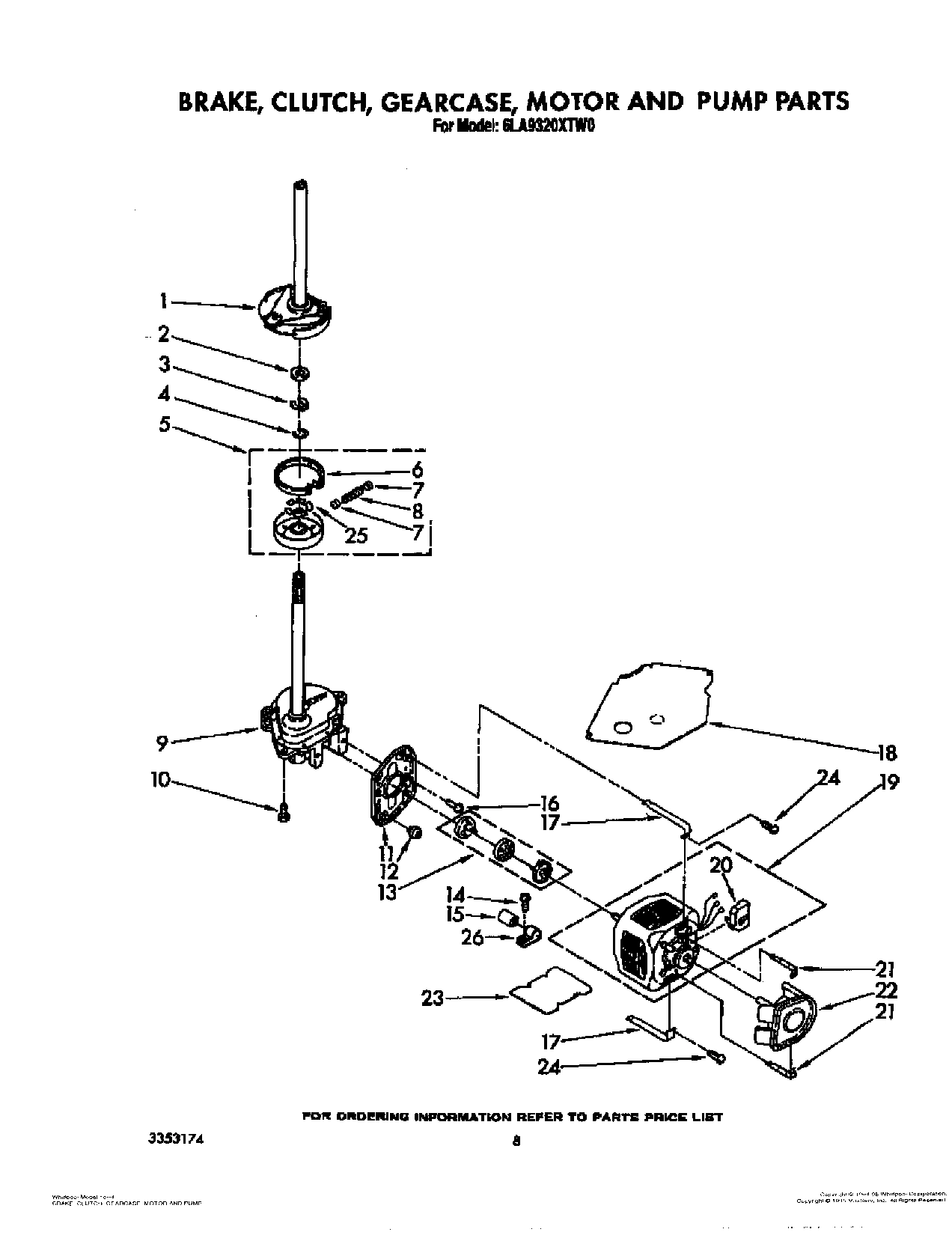 06 - BRAKE, CLUTCH, GEARCASE, MOTOR AND PUMP