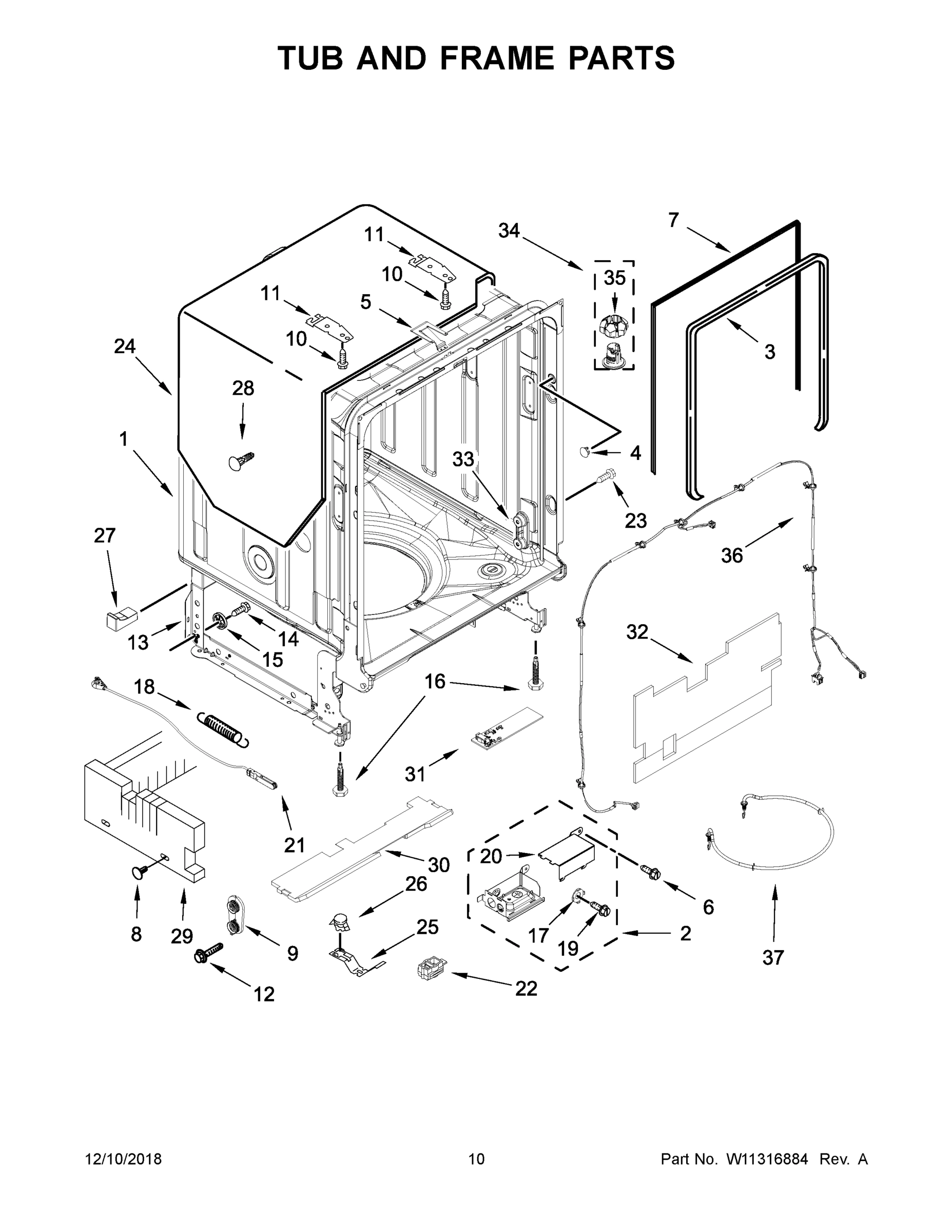 06 - TUB AND FRAME PARTS