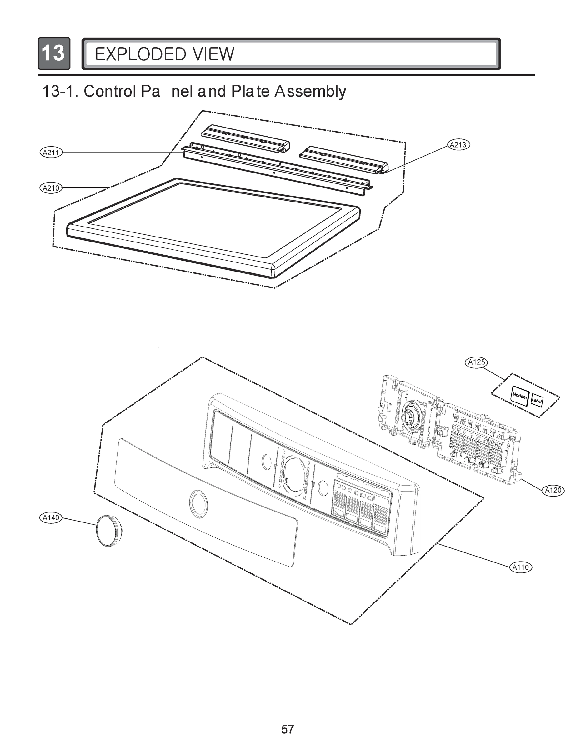 CONTROL PANEL AND PLATE ASSEMBLY