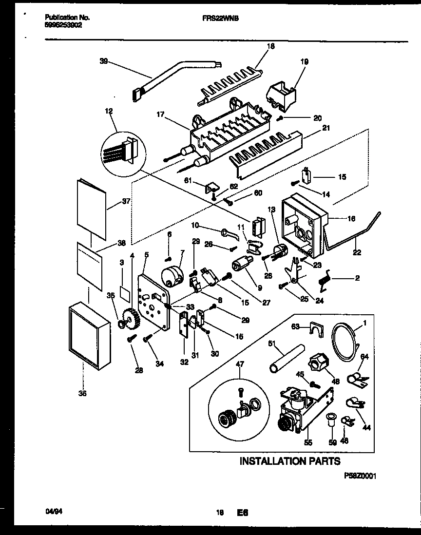 10 - ICE MAKER AND INSTALLATION PARTS
