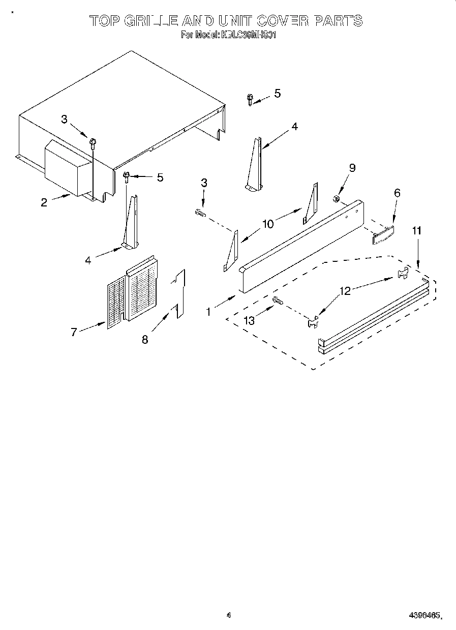 03 - TOP GRILLE AND UNIT COVER
