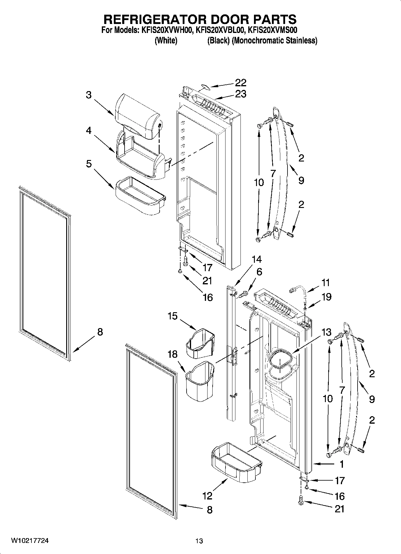 07 - REFRIGERATOR DOOR PARTS