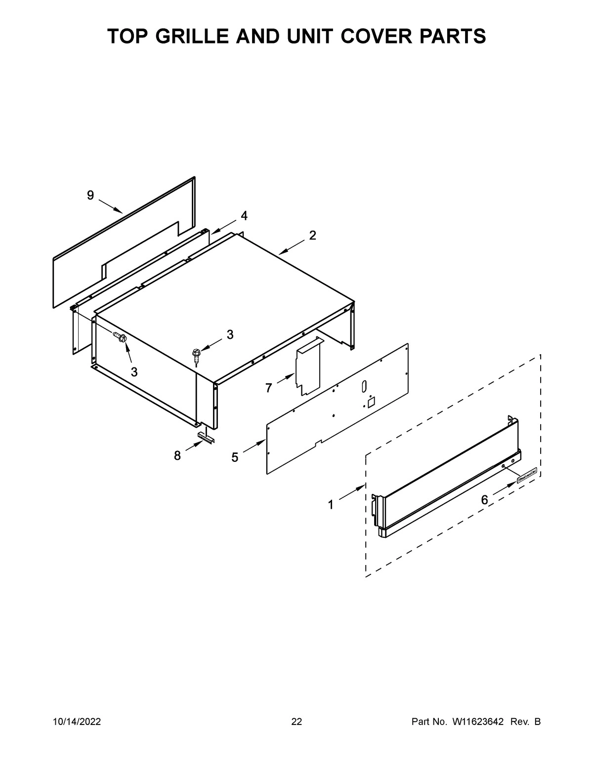 12 - TOP GRILLE AND UNIT COVER PARTS