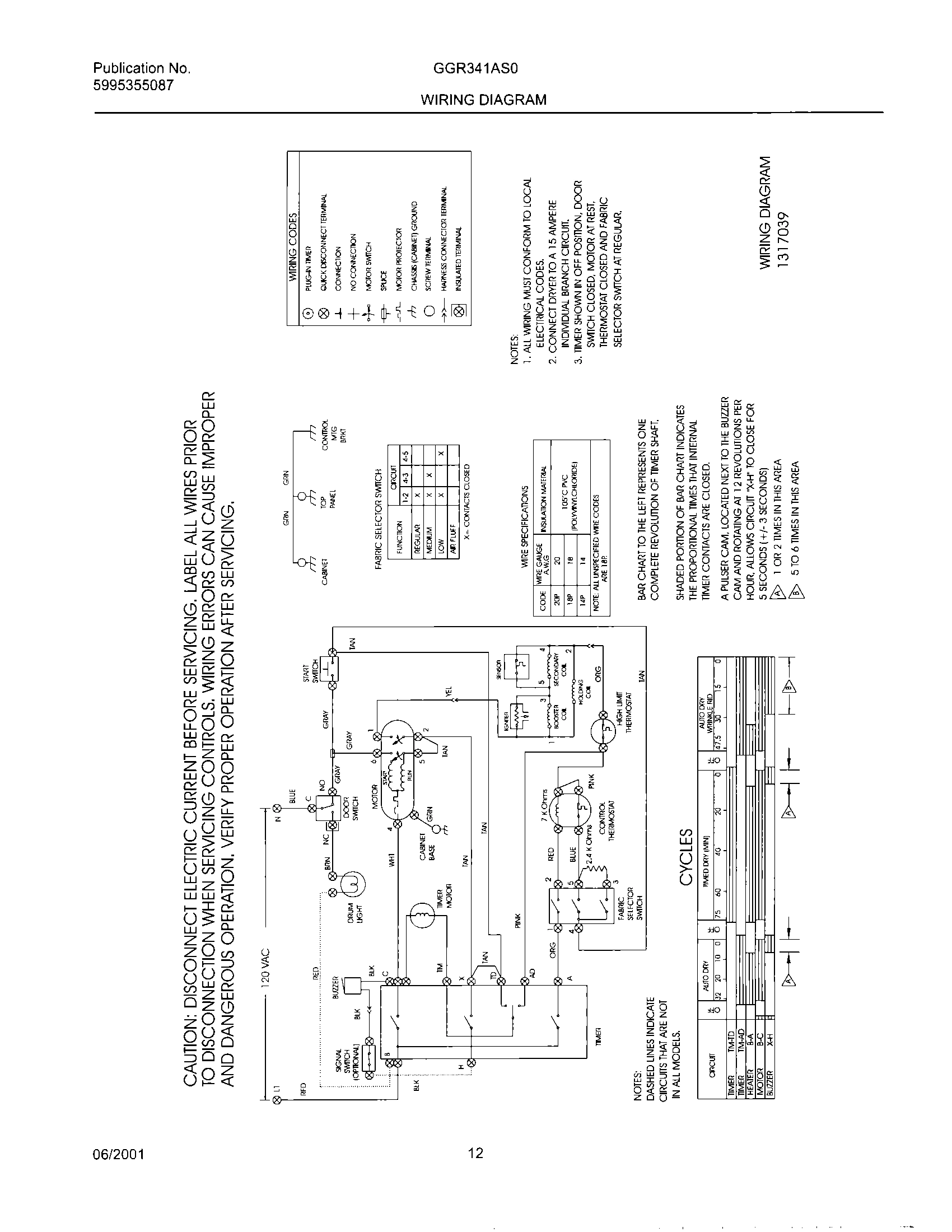 12 - 131703900 WIRING DIAGRAM