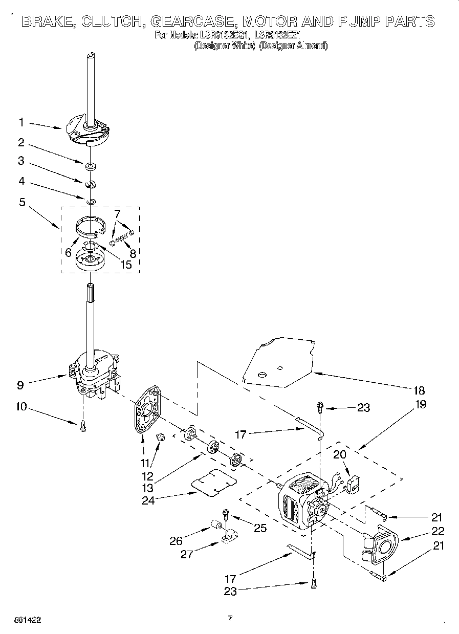 04 - BRAKE, CLUTCH, GEARCASE, MOTOR & PUMP