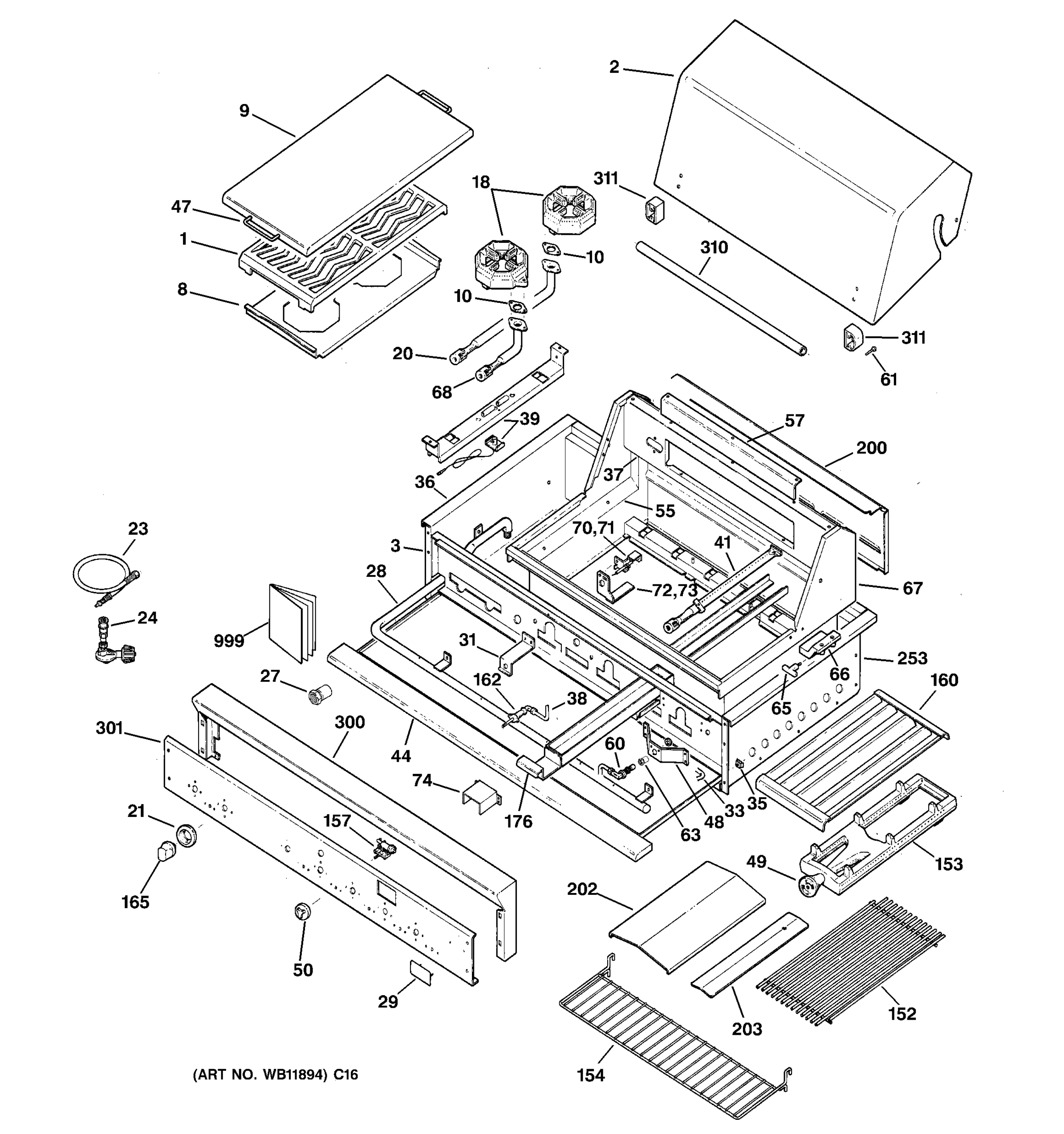GAS GRILL PARTS