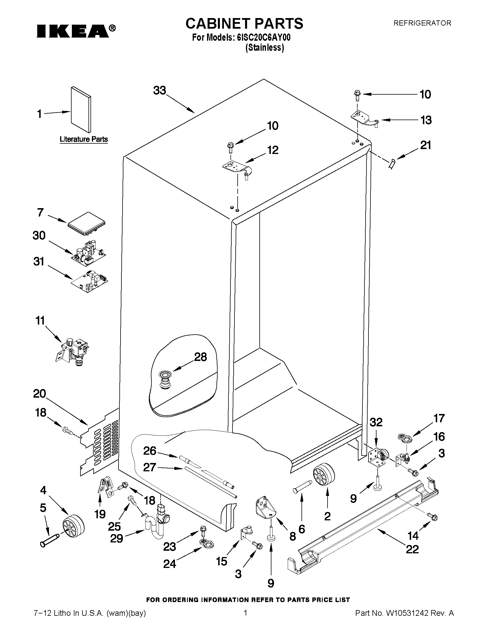 01 - CABINET PARTS