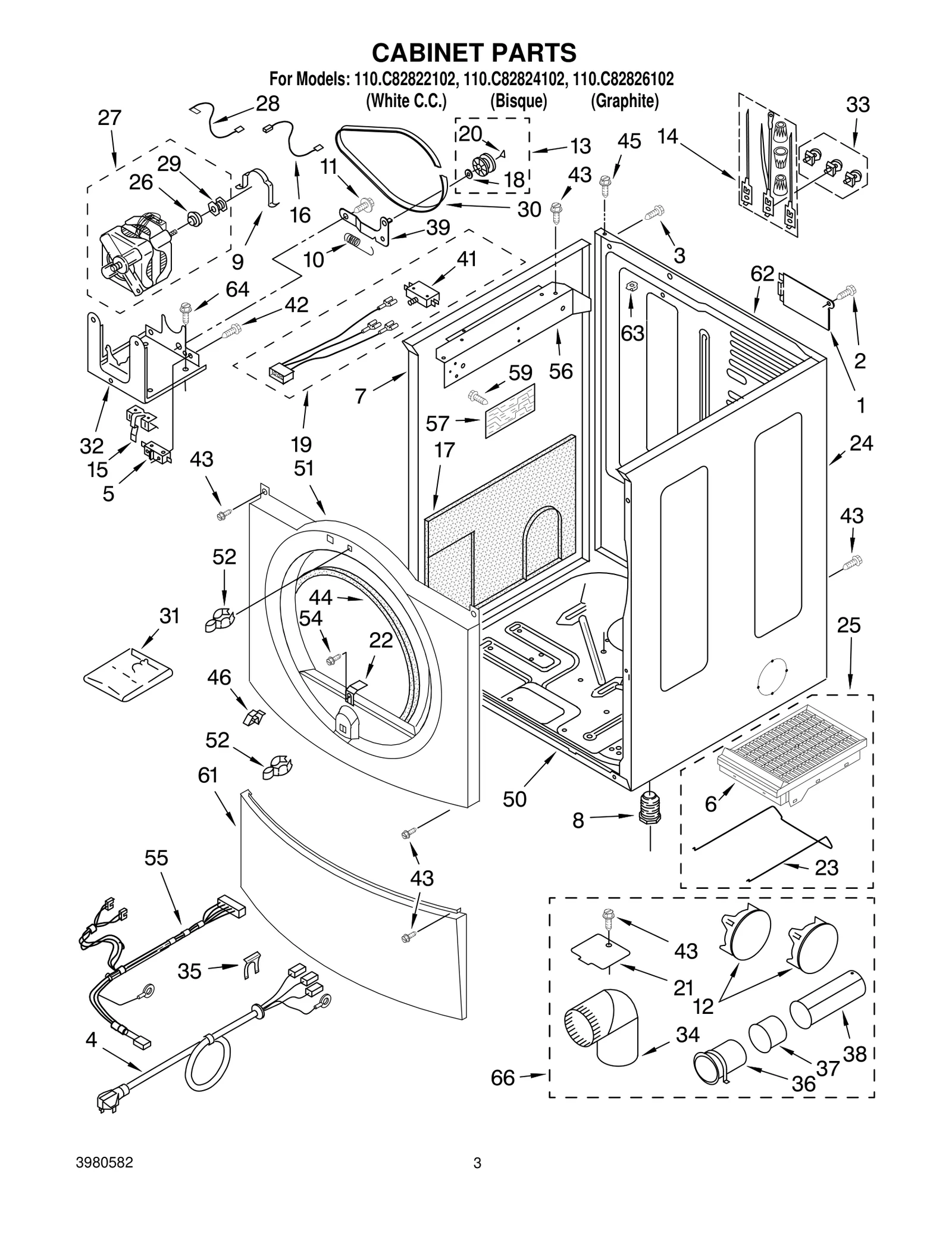 CABINET PARTS