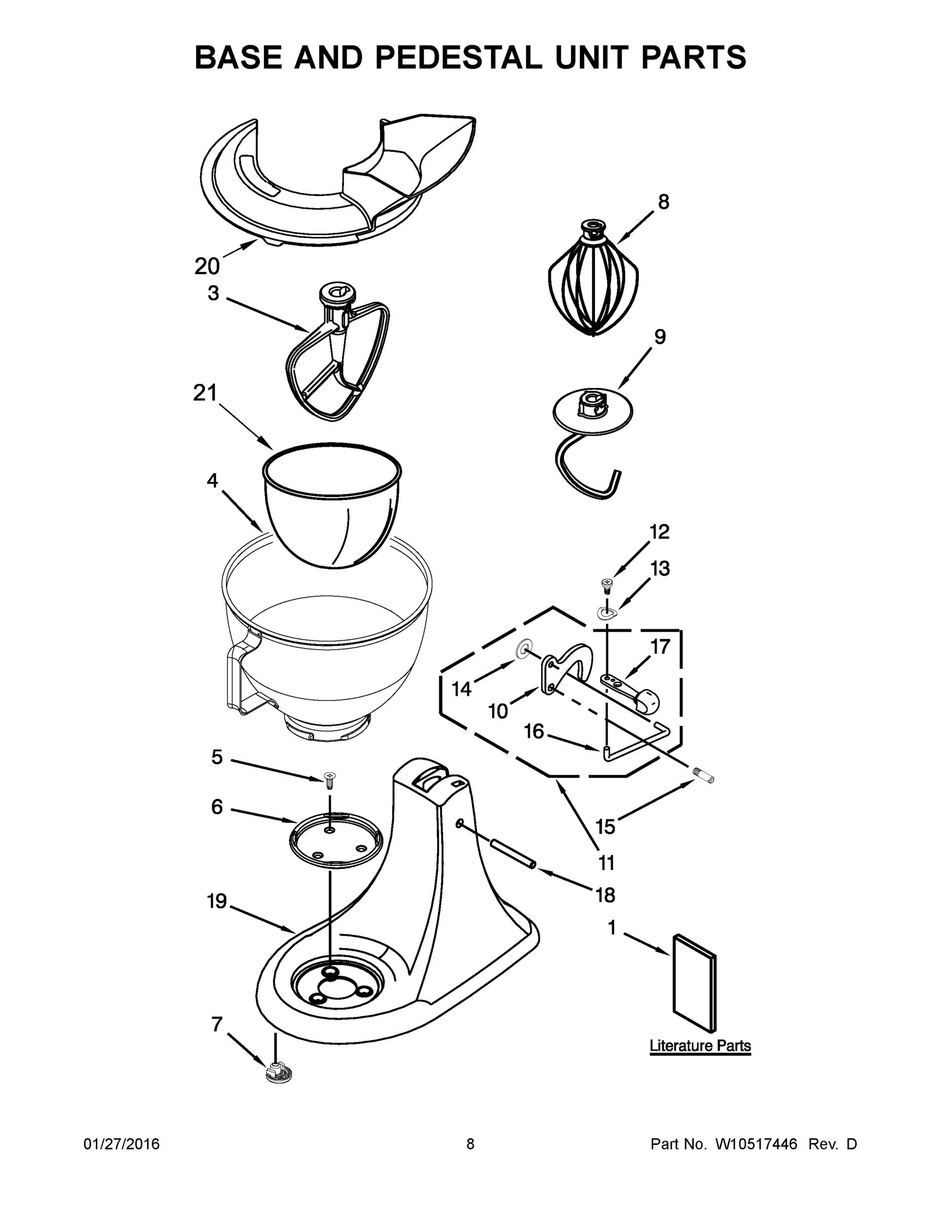 05 - BASE AND PEDESTAL UNIT PARTS