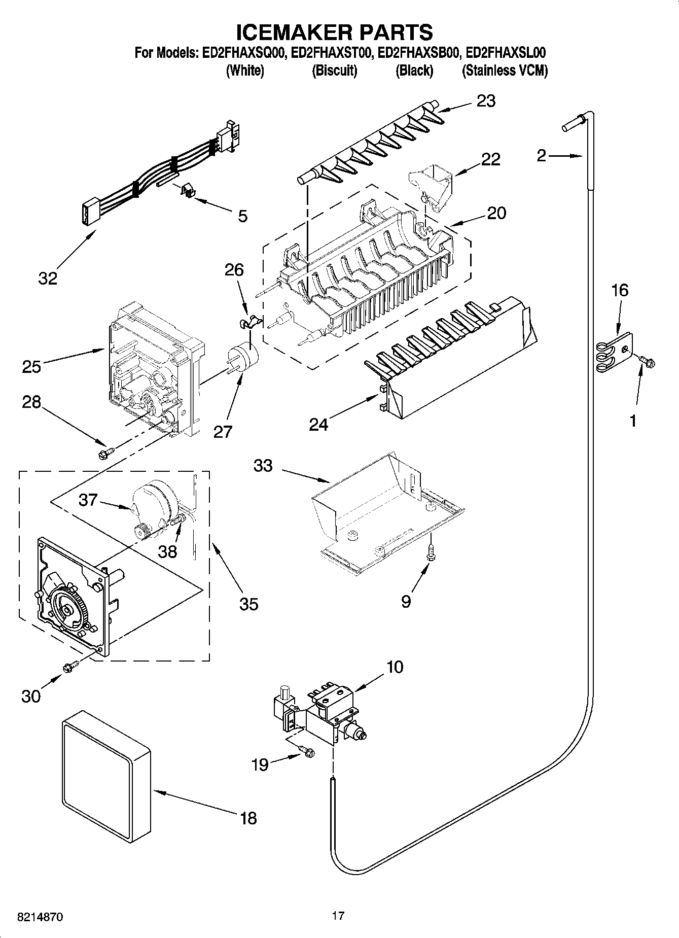 10 - ICEMAKER PARTS