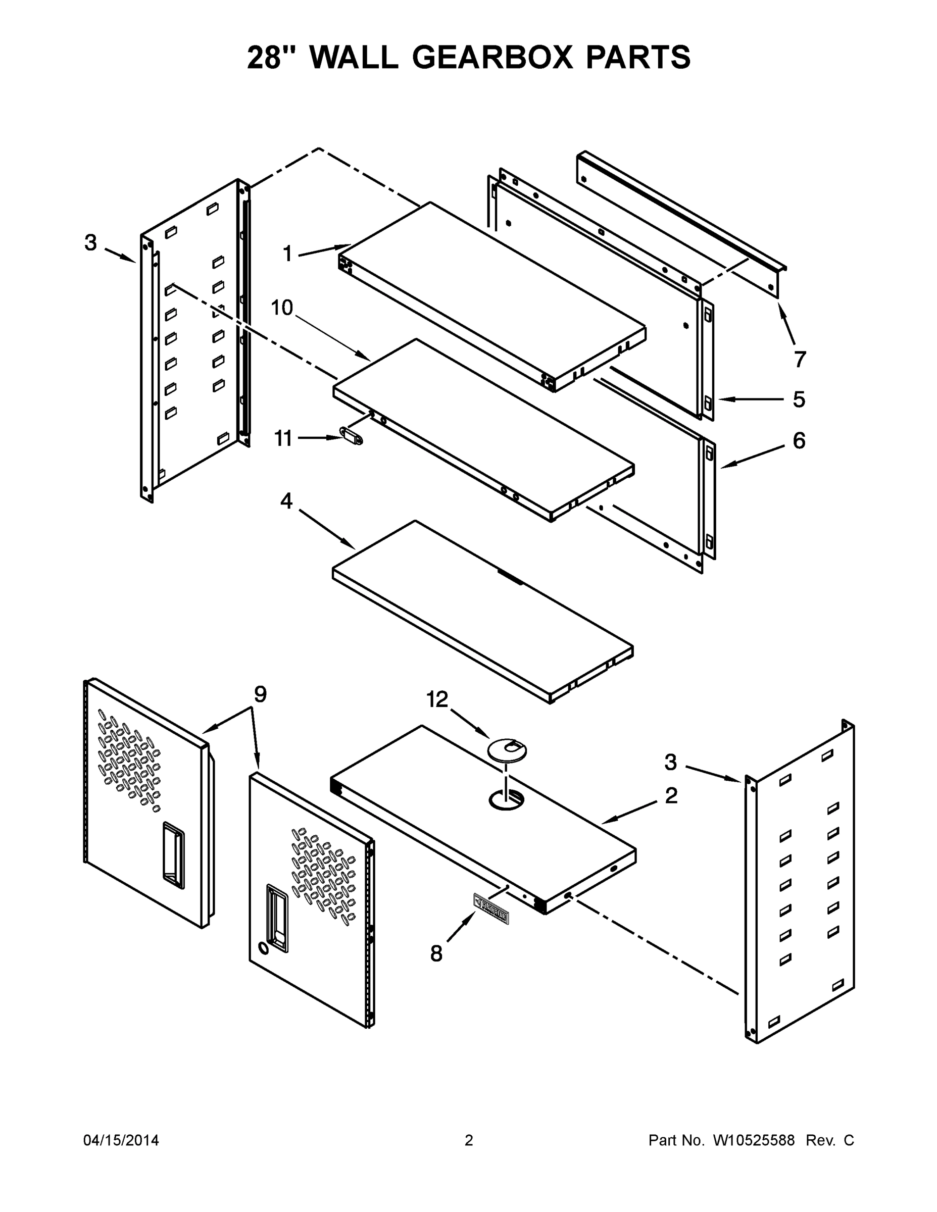 02 - 28`` WALL GEARBOX PARTS