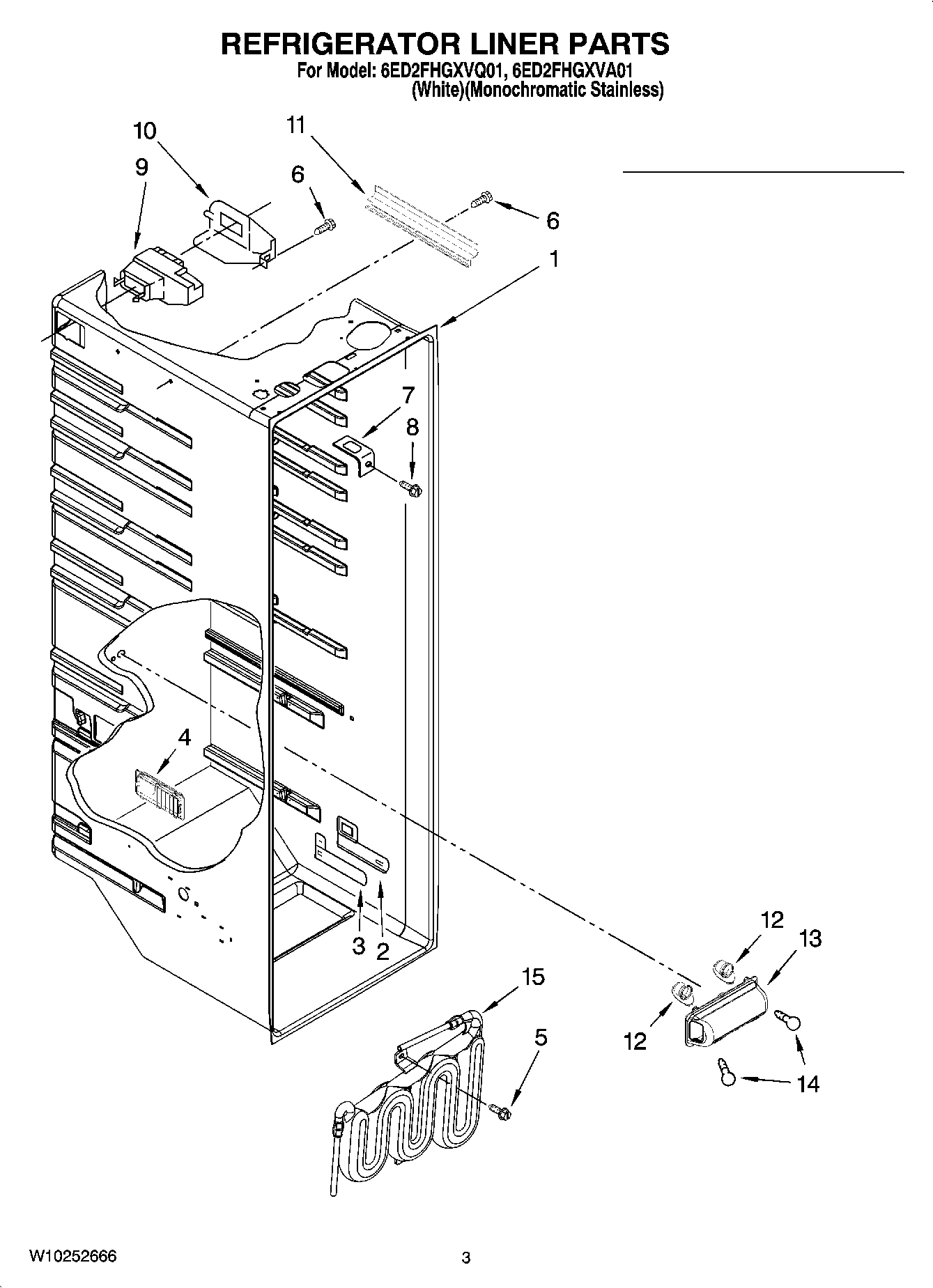 02 - REFRIGERATOR LINER PARTS
