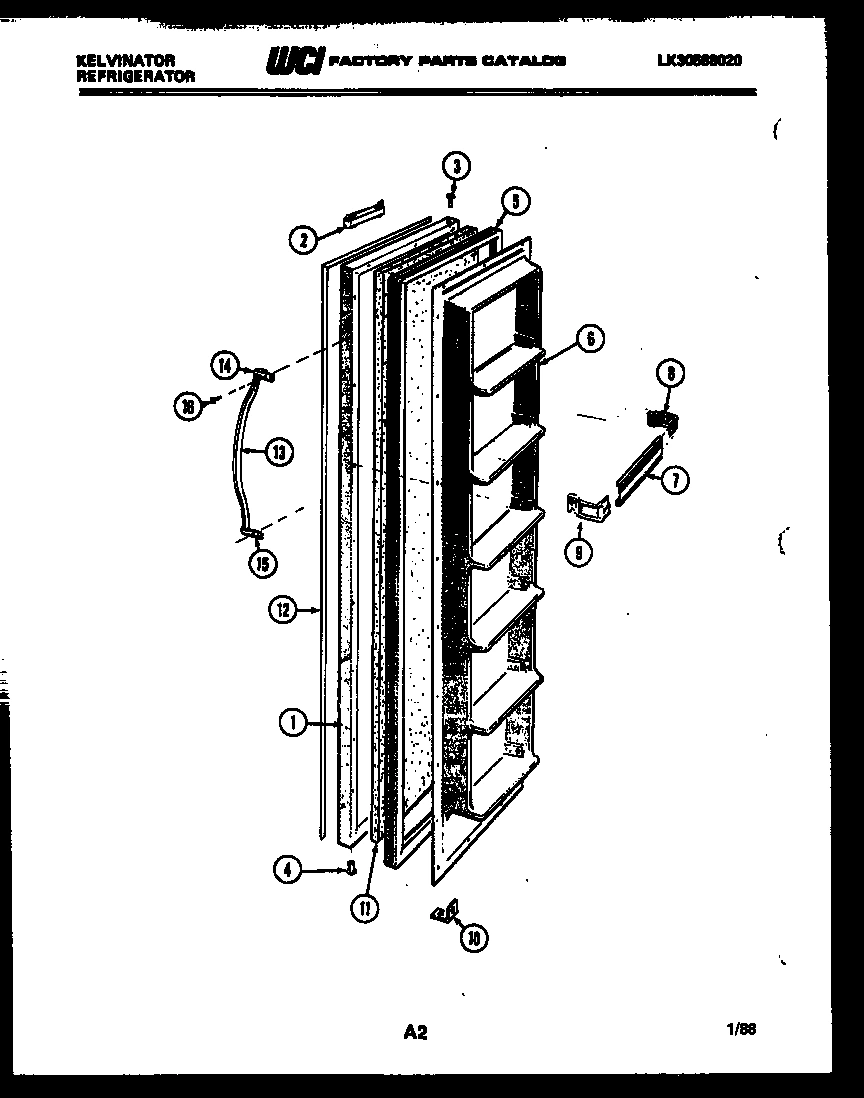 02 - FREEZER DOOR PARTS