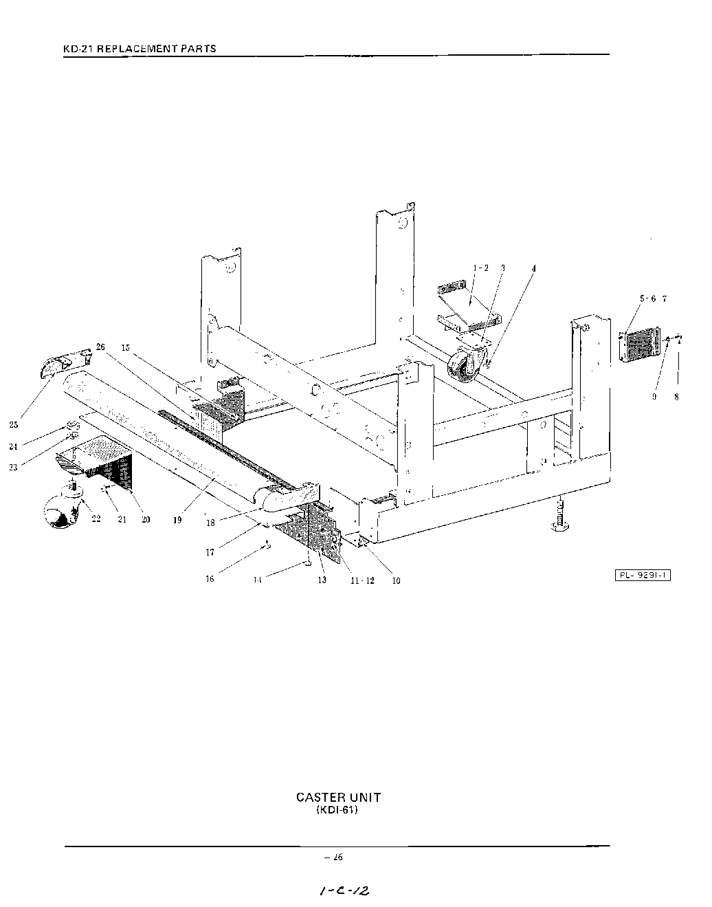 15 - CASTER KDI-61