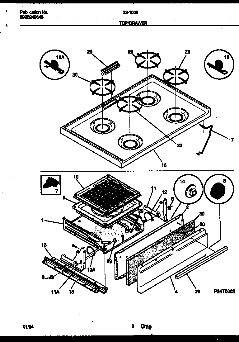 05 - COOKTOP AND BROILER DRAWER PARTS