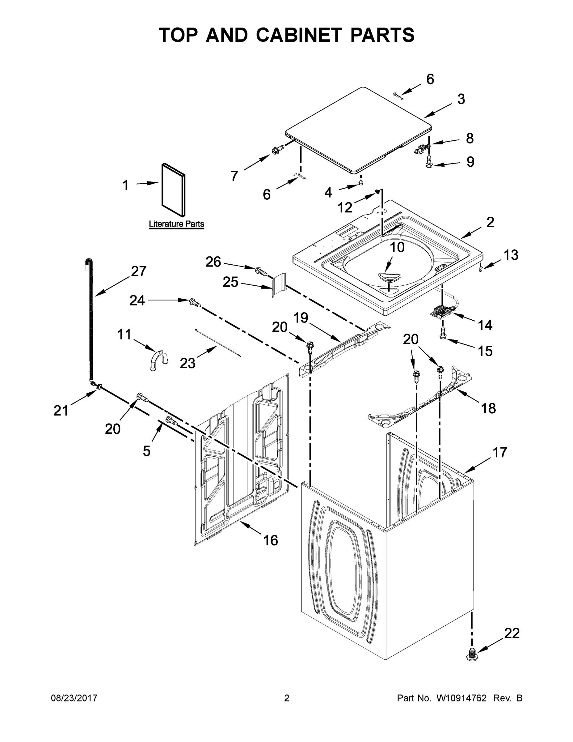 02 - TOP AND CABINET PARTS