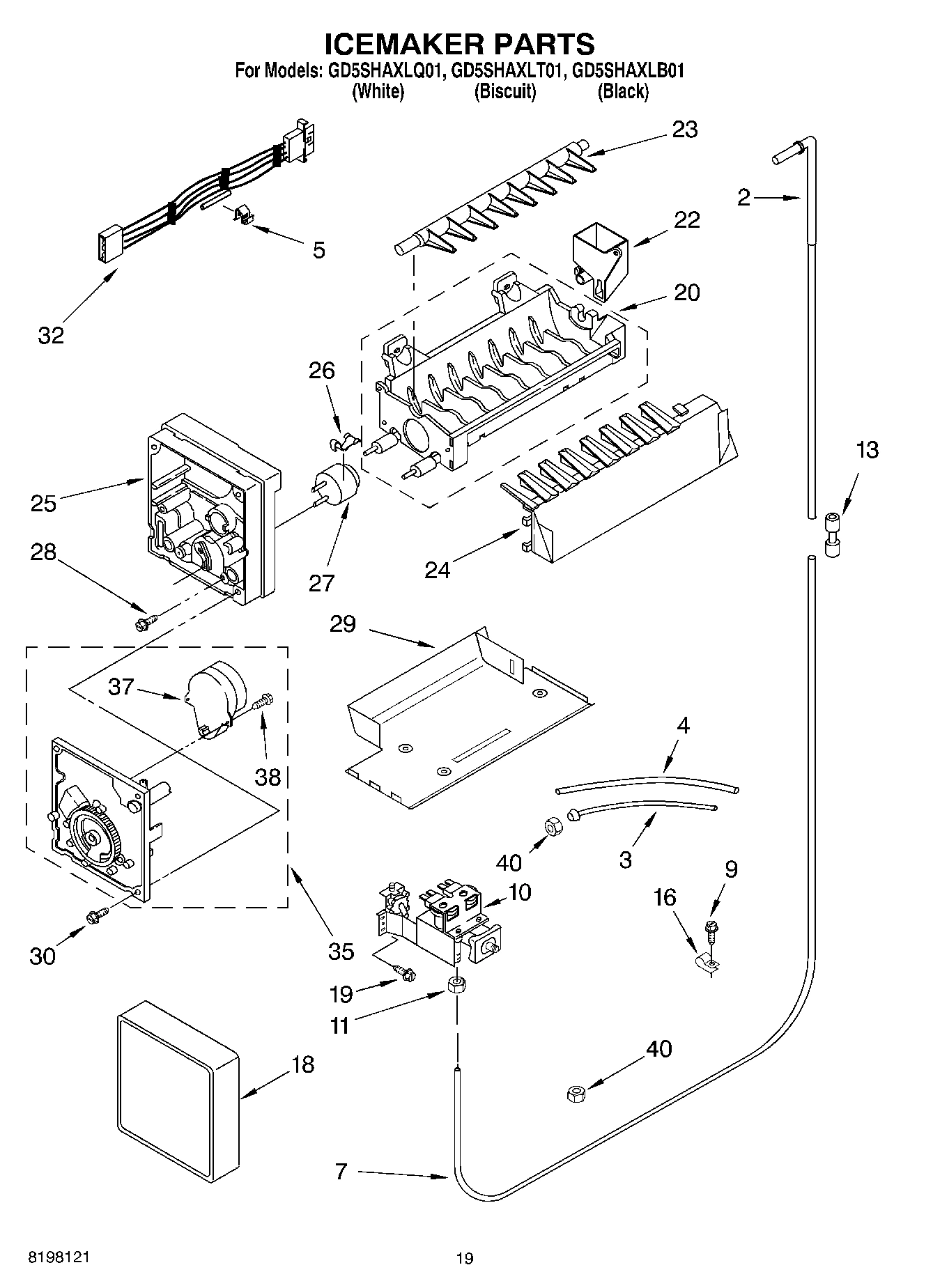12 - ICE MAKER, OPTIONAL