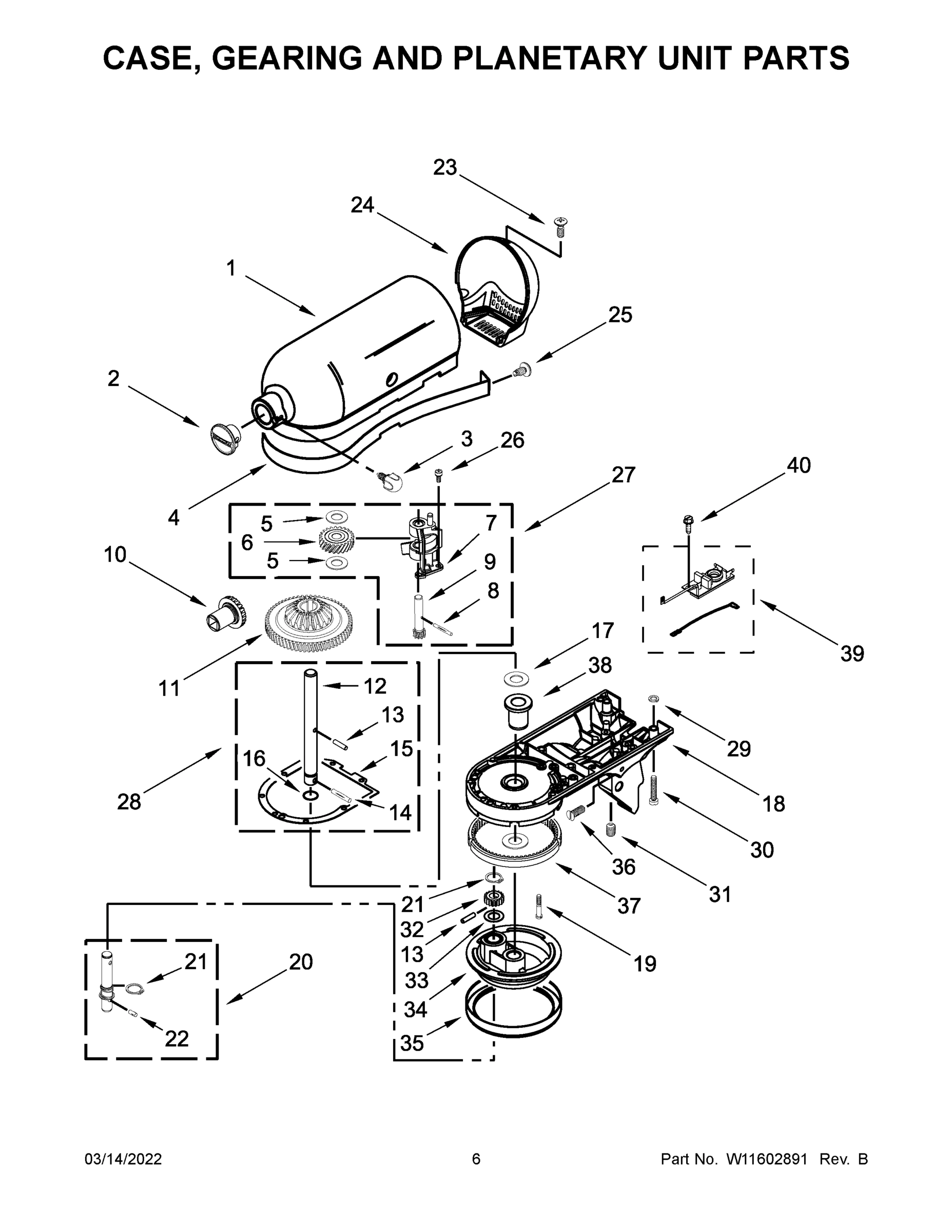 04 - CASE, GEARING AND PLANETARY UNIT PARTS