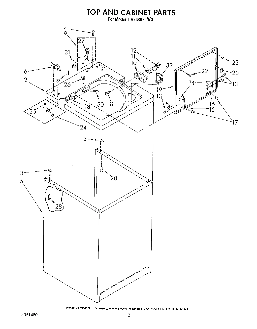 02 - TOP AND CABINET , LITERATURE AND OPTIONAL