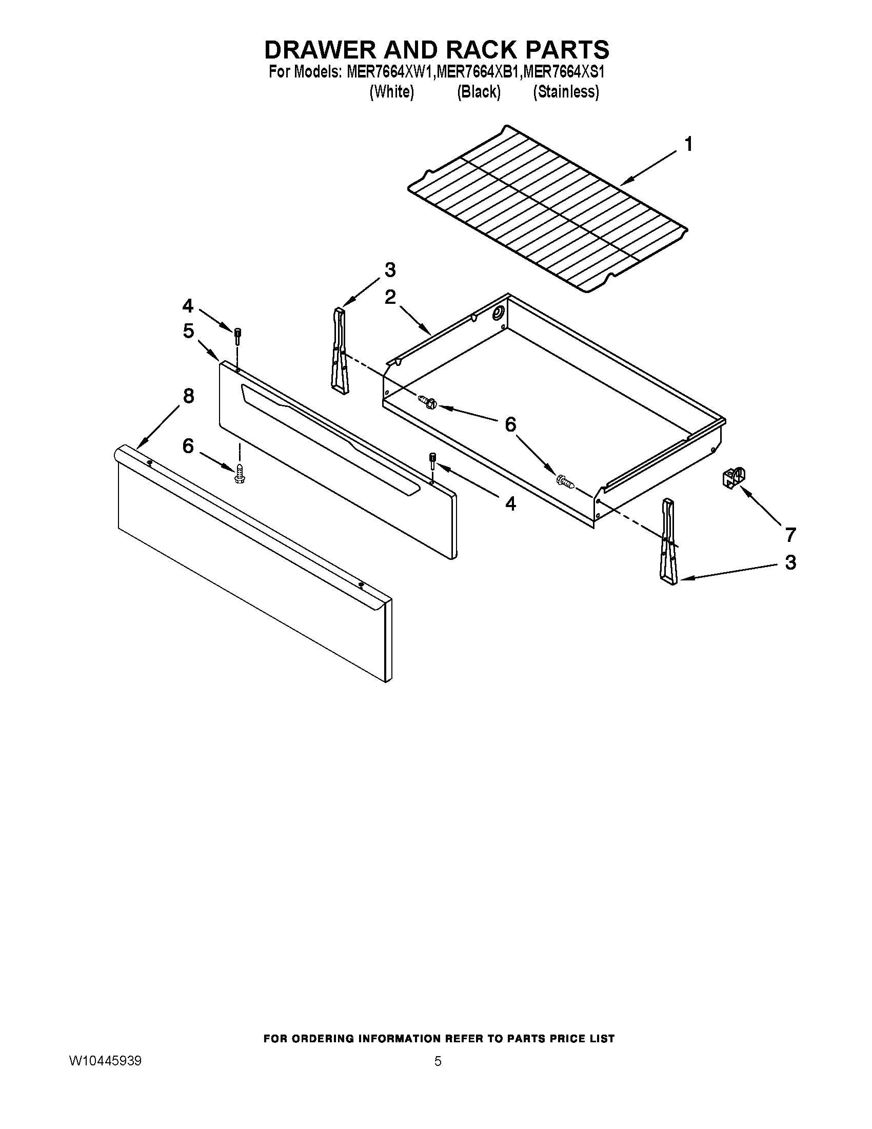 04 - DRAWER AND RACK PARTS