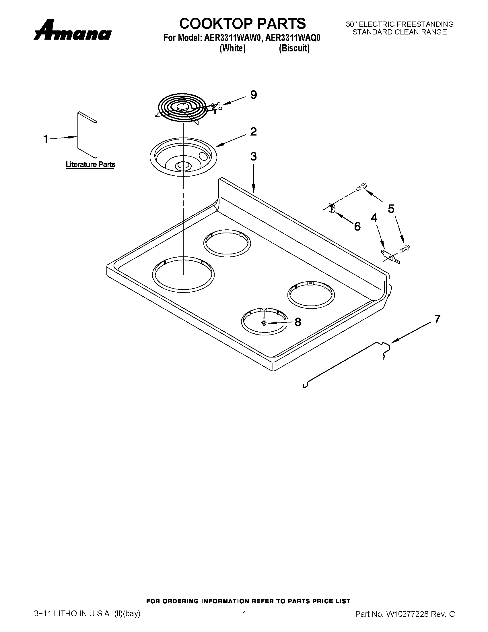 01 - COOKTOP PARTS