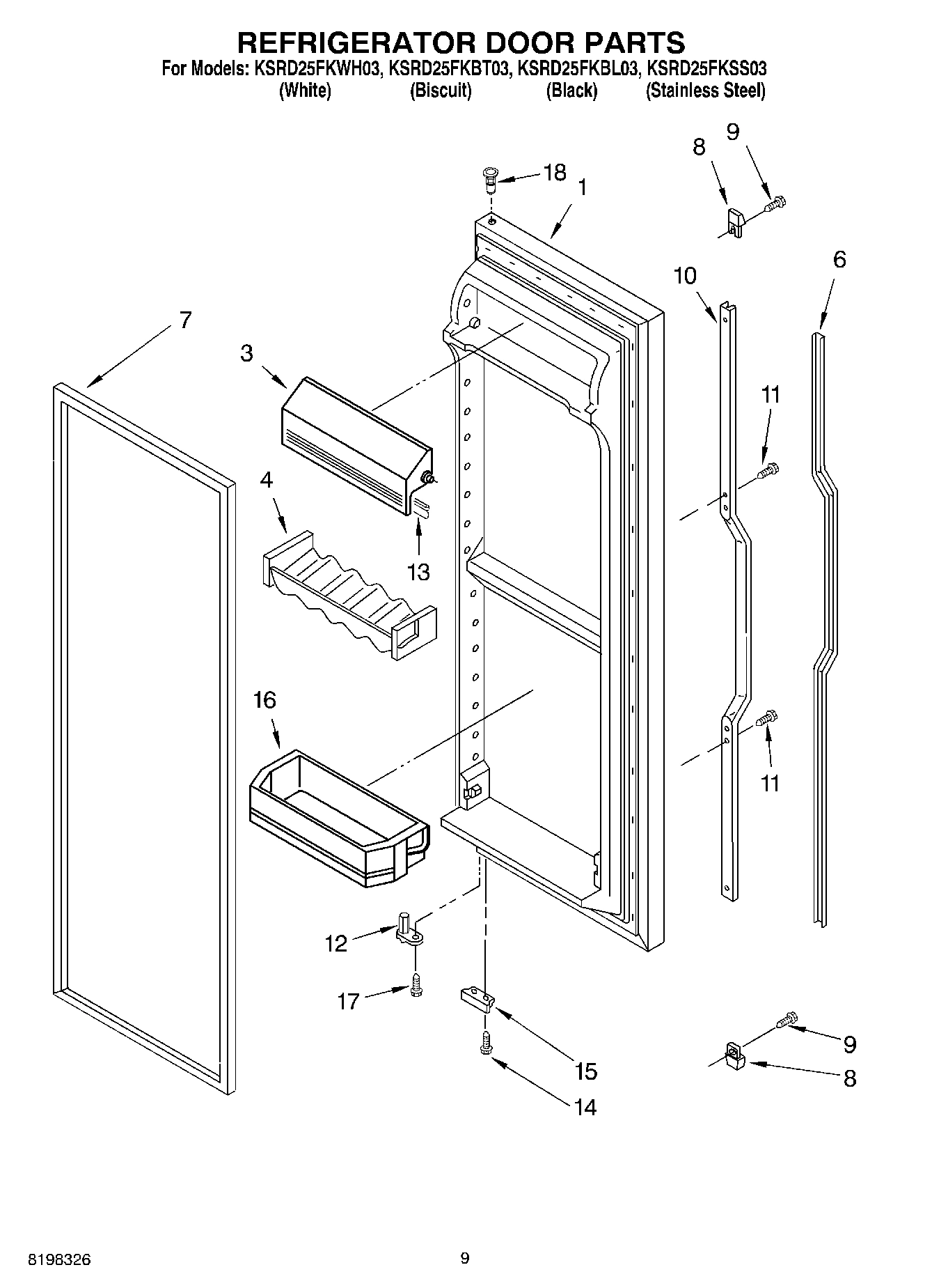 06 - REFRIGERATOR DOOR PARTS
