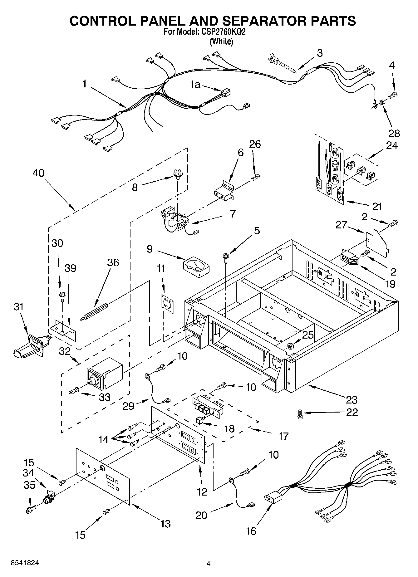 02 - CONTROL PANEL AND SEPARATOR PARTS