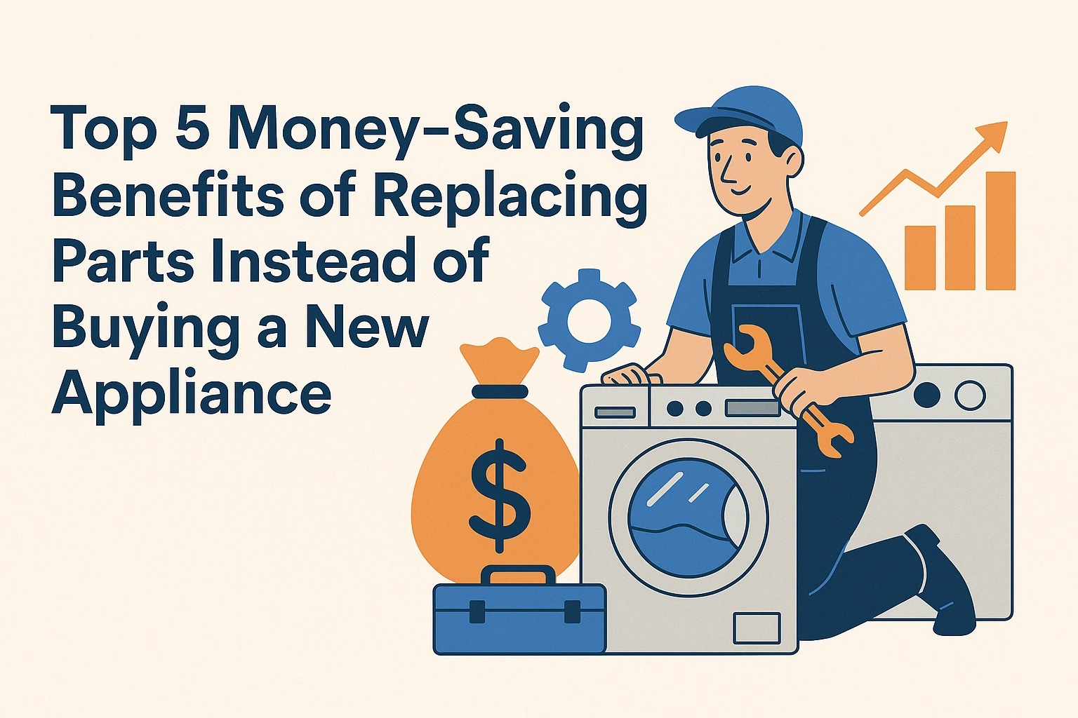 Money-saving benefits of replacing appliance parts