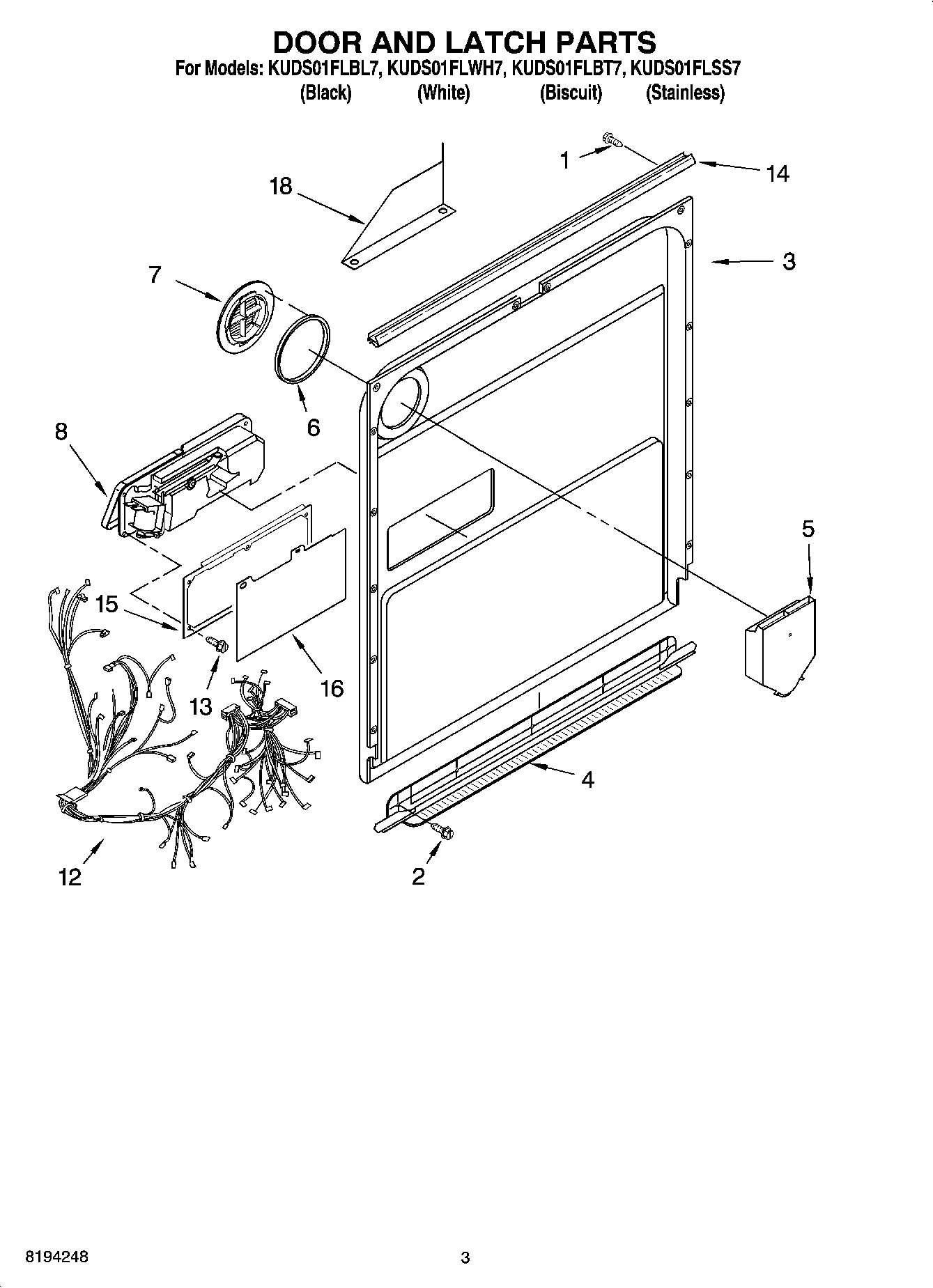 03 - DOOR AND LATCH PARTS