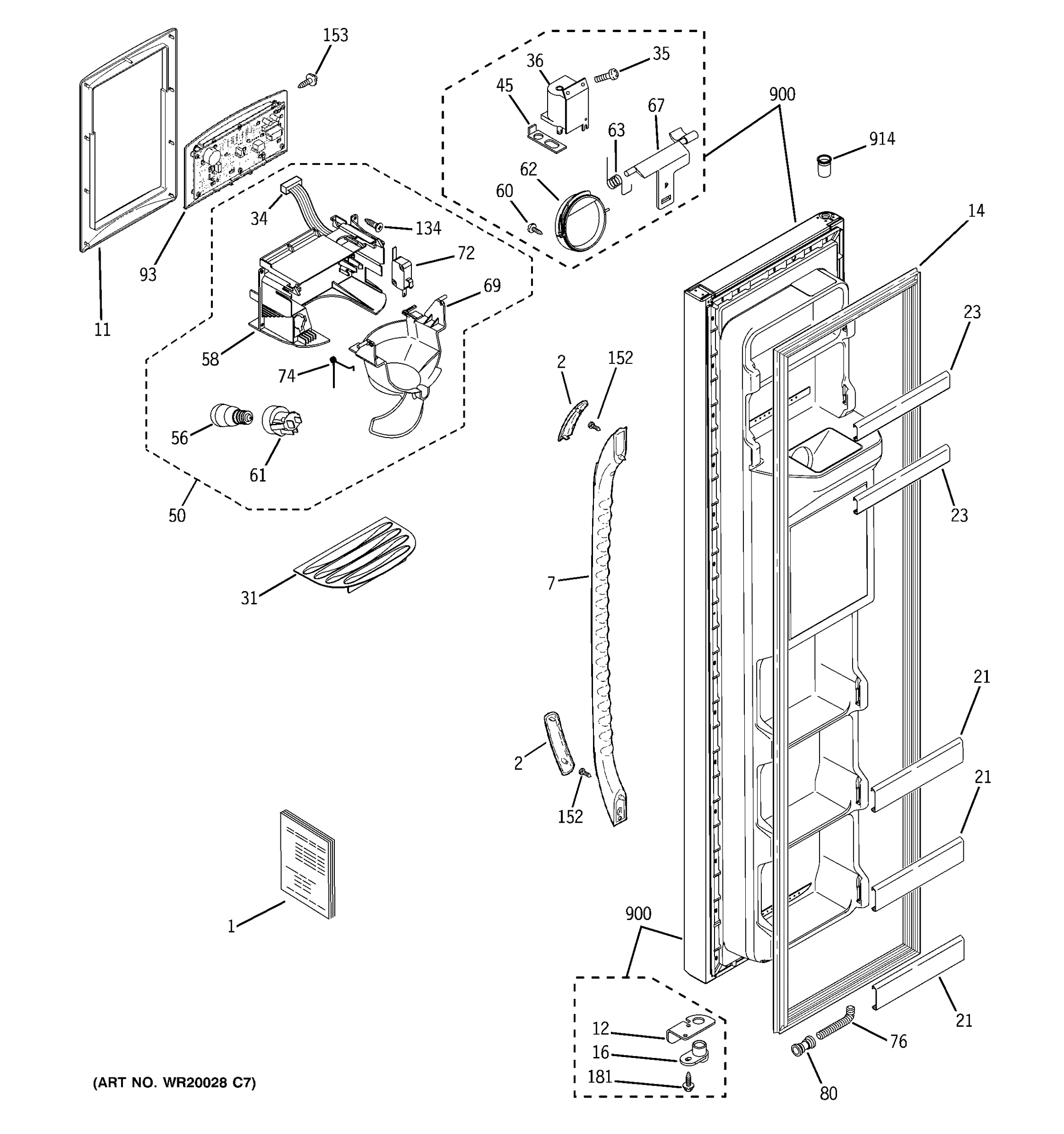 FREEZER DOOR
