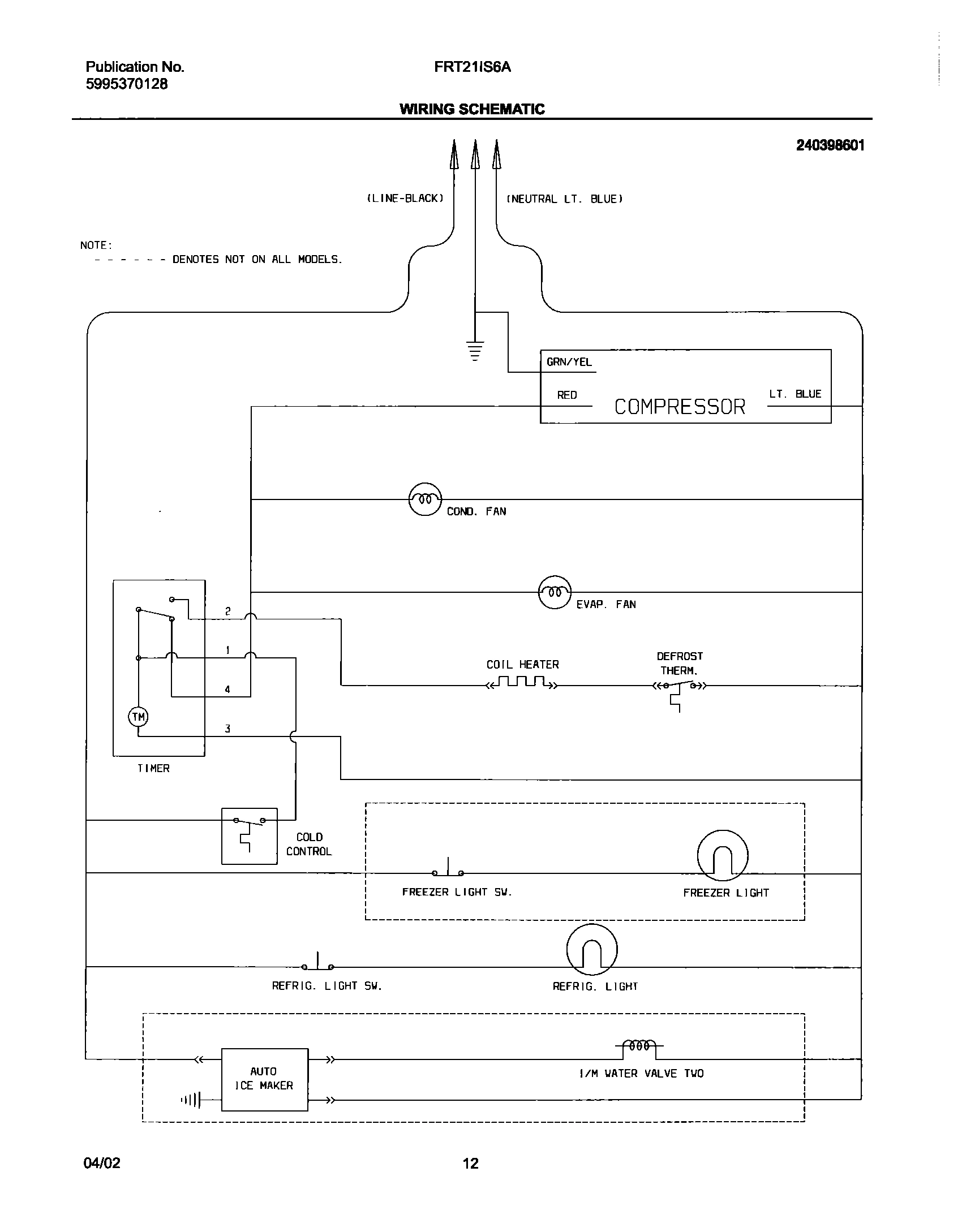 12 - WIRING SCHEMATIC