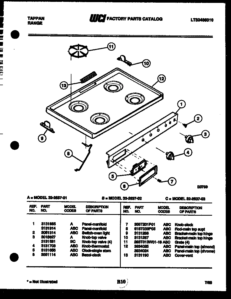 03 - COOKTOP PARTS