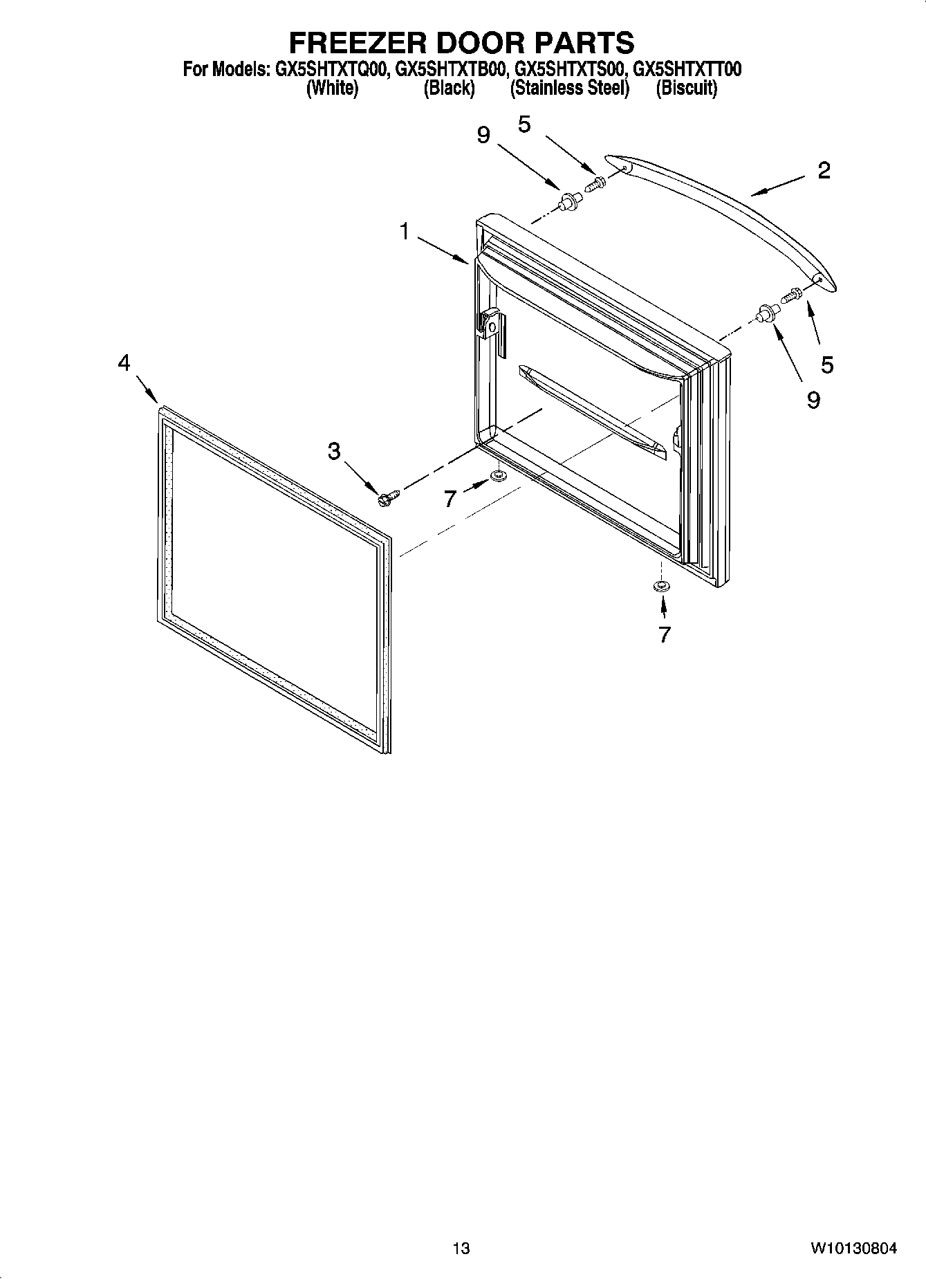 07 - FREEZER DOOR PARTS