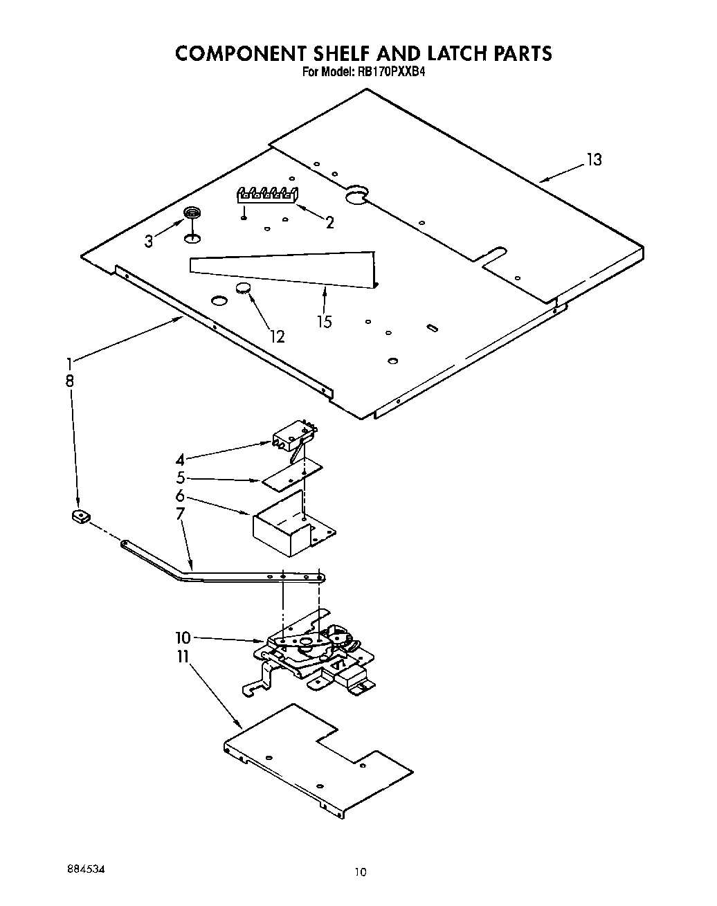 07 - COMPONENT SHELF AND LATCH