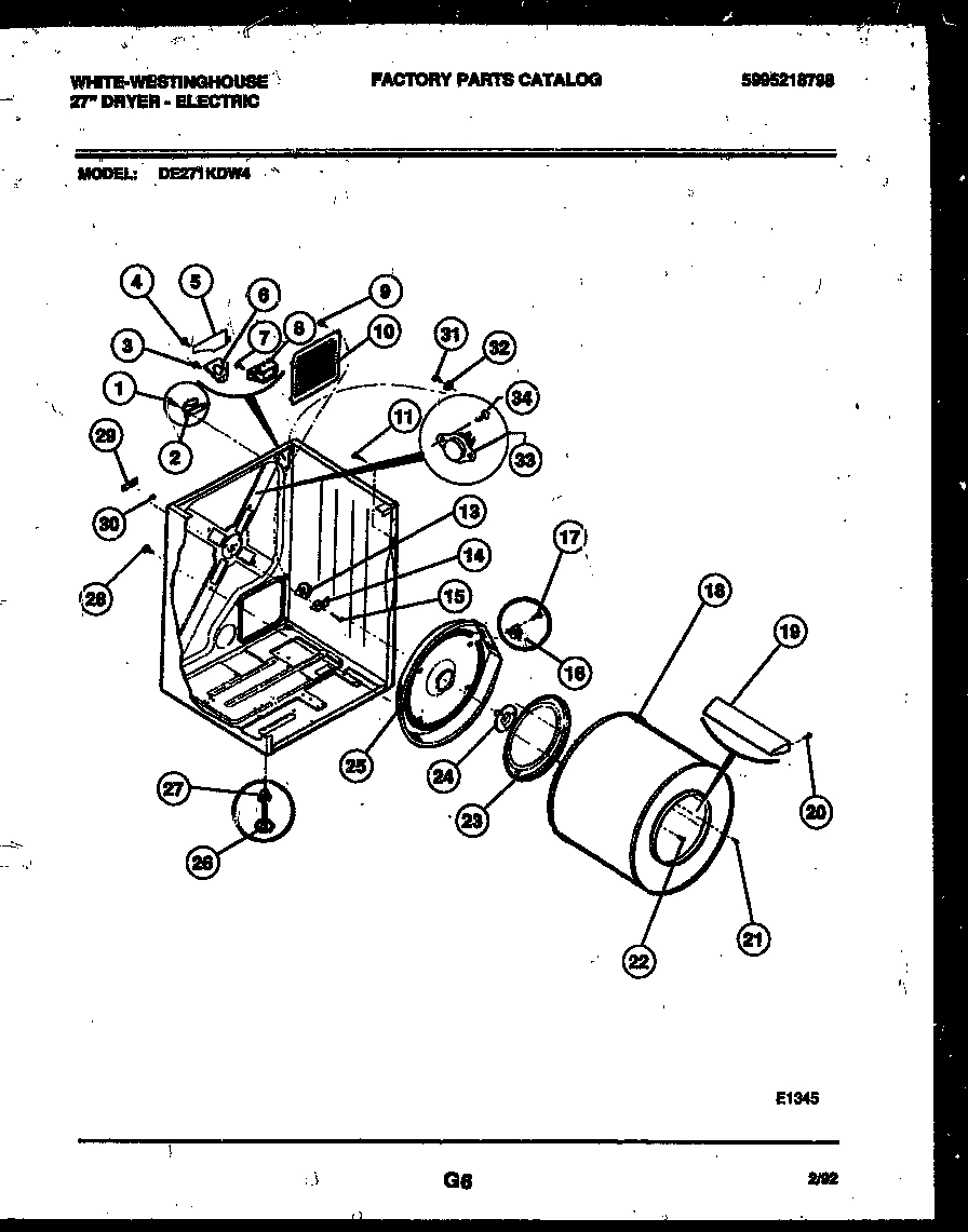 02 - CABINET AND COMPONENT PARTS