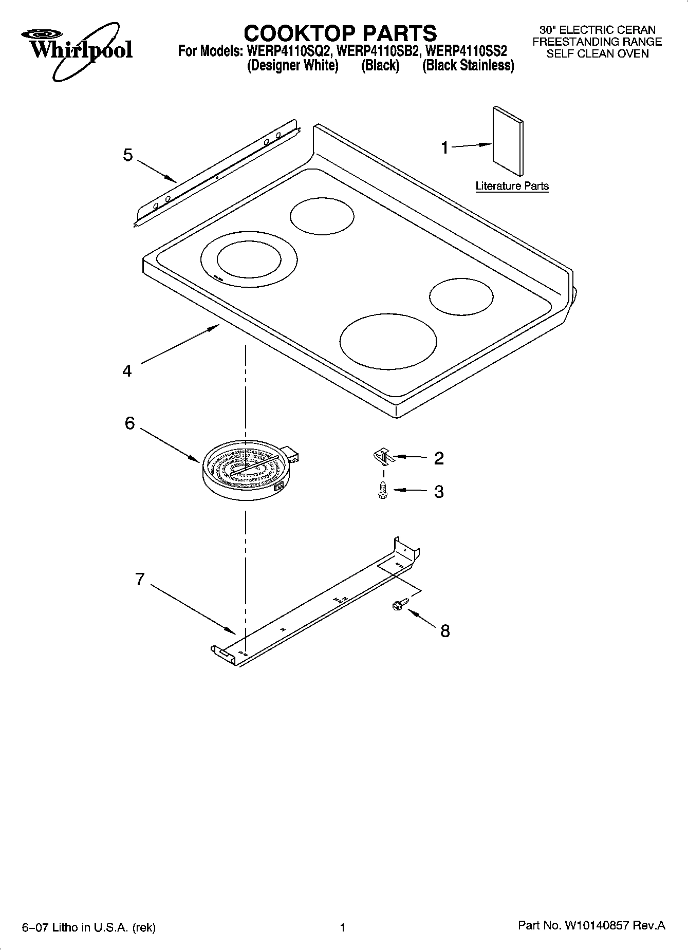 01 - COOKTOP PARTS