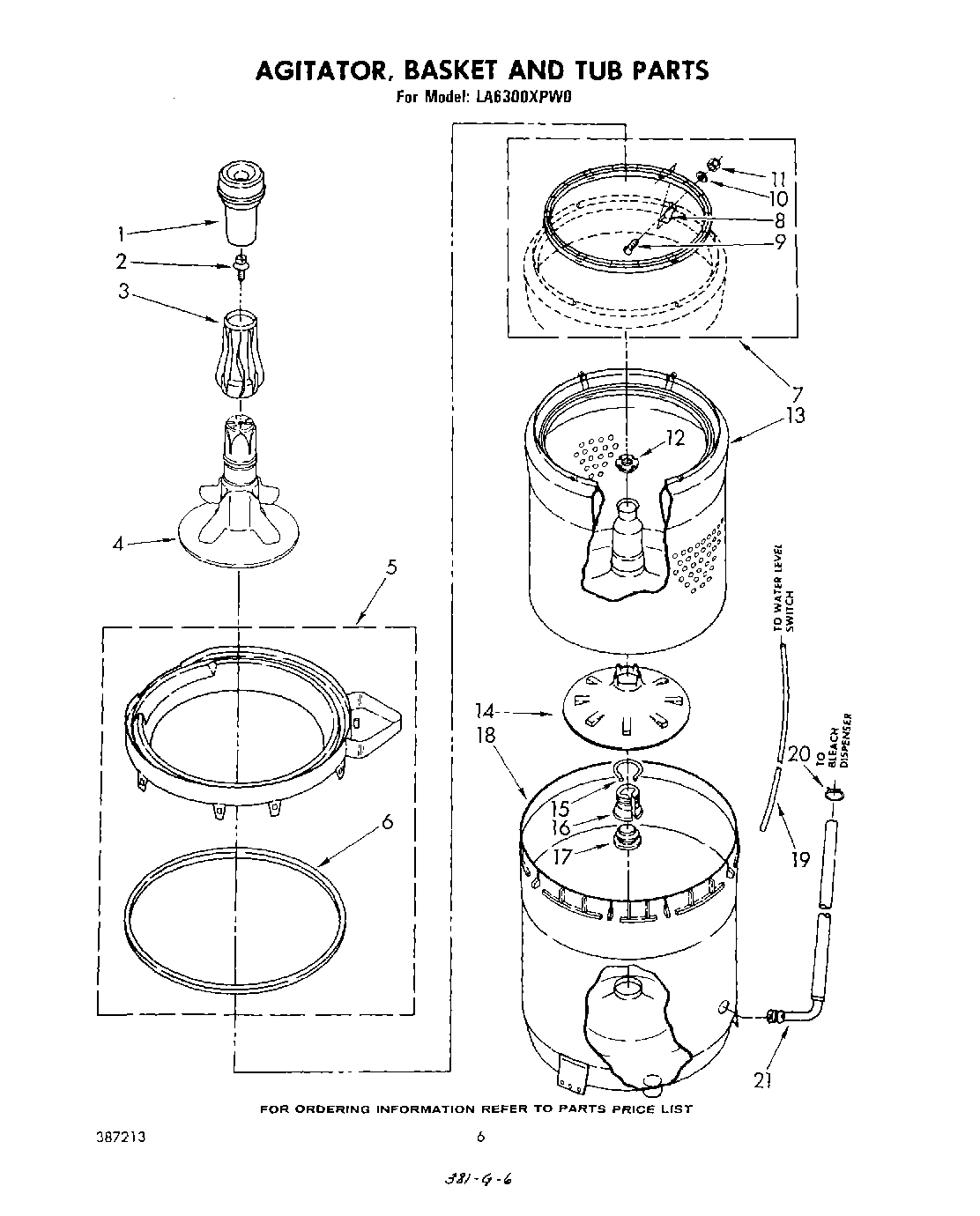 04 - AGITATOR, BASKET AND TUB