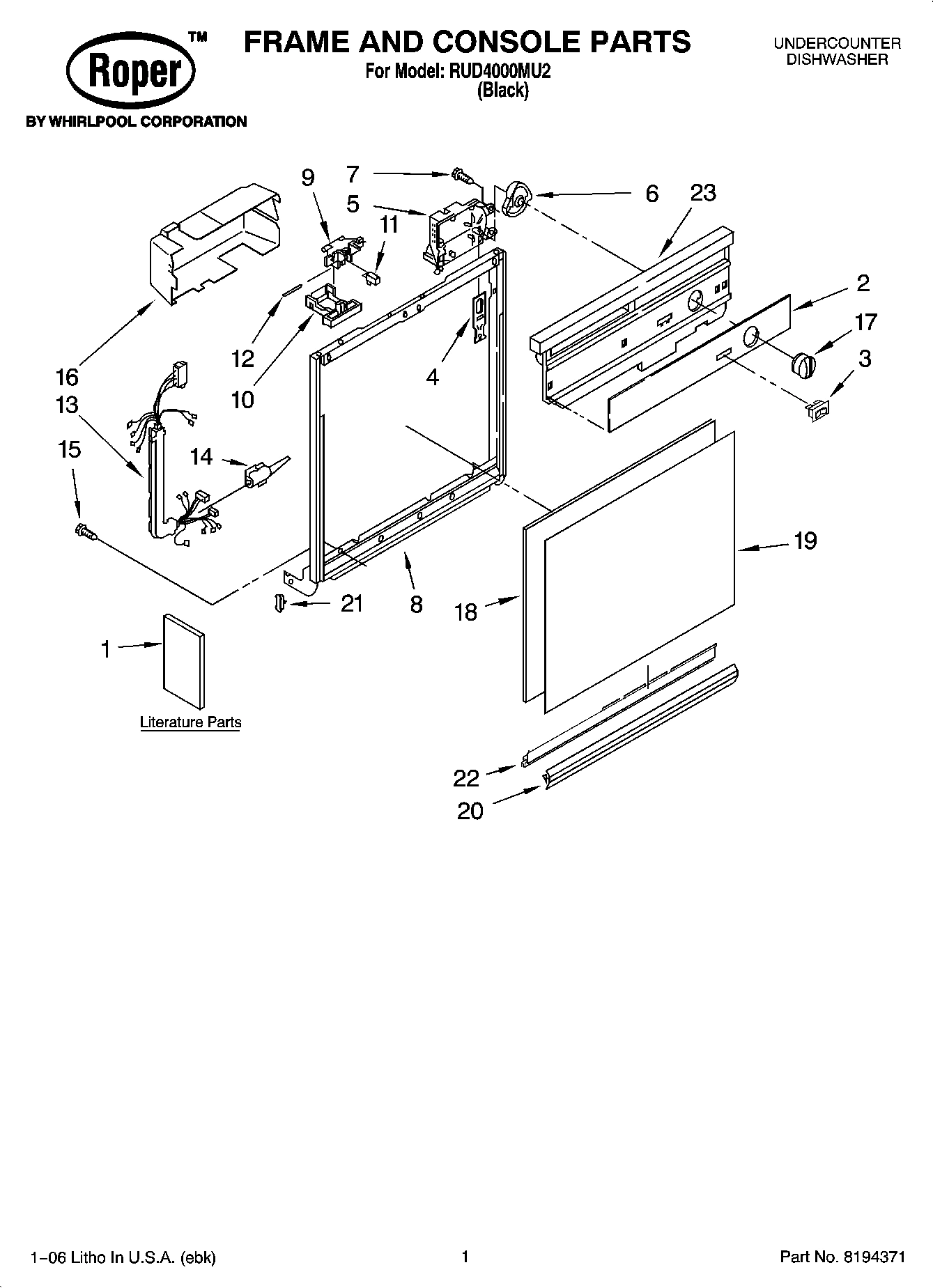 01 - FRAME AND CONSOLE PARTS