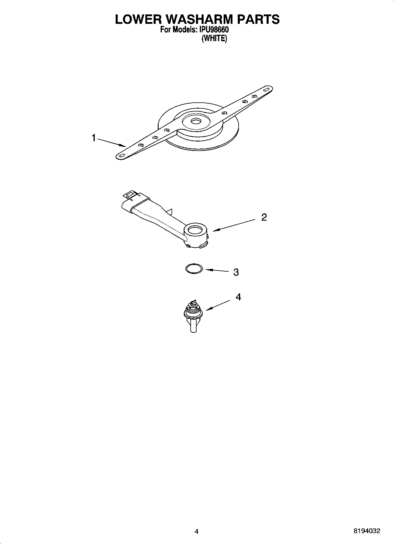 04 - LOWER WASHARM PARTS