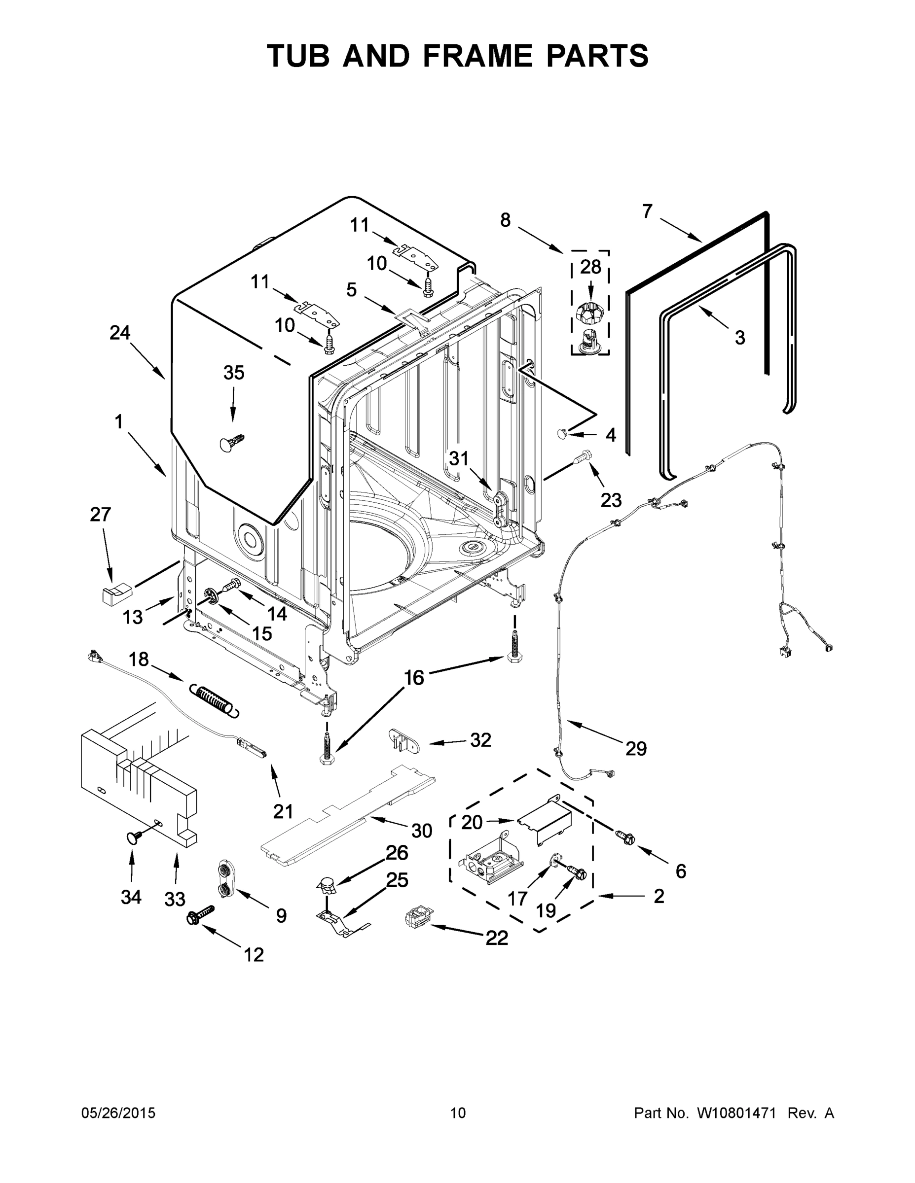 06 - TUB AND FRAME PARTS