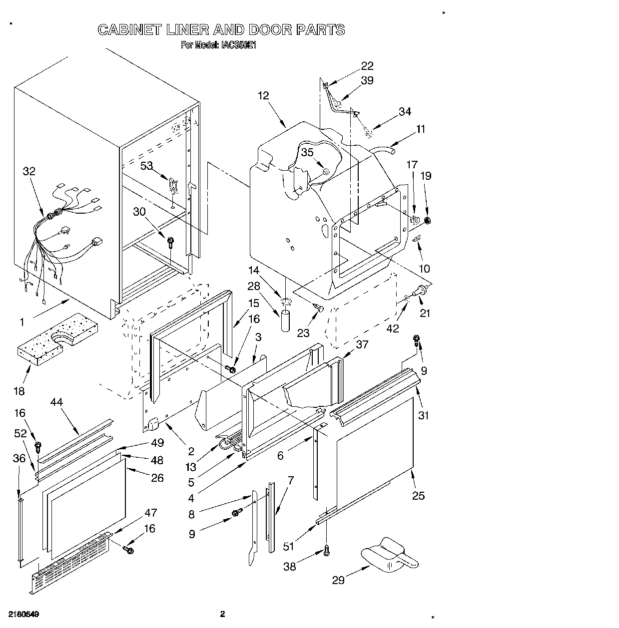 02 - CABINET LINER AND DOOR