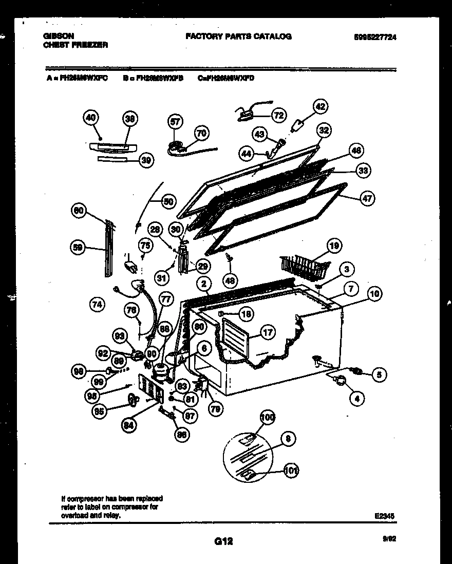 02 - CHEST FREEZER PARTS