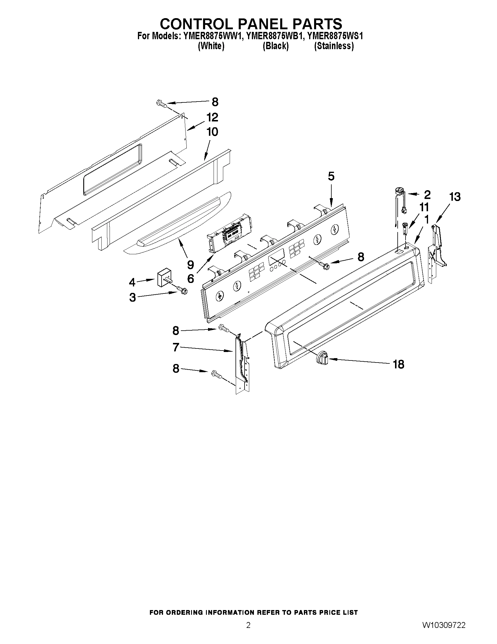 02 - CONTROL PANEL PARTS