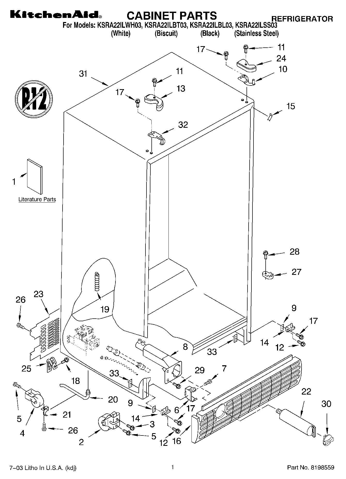 01 - CABINET PARTS