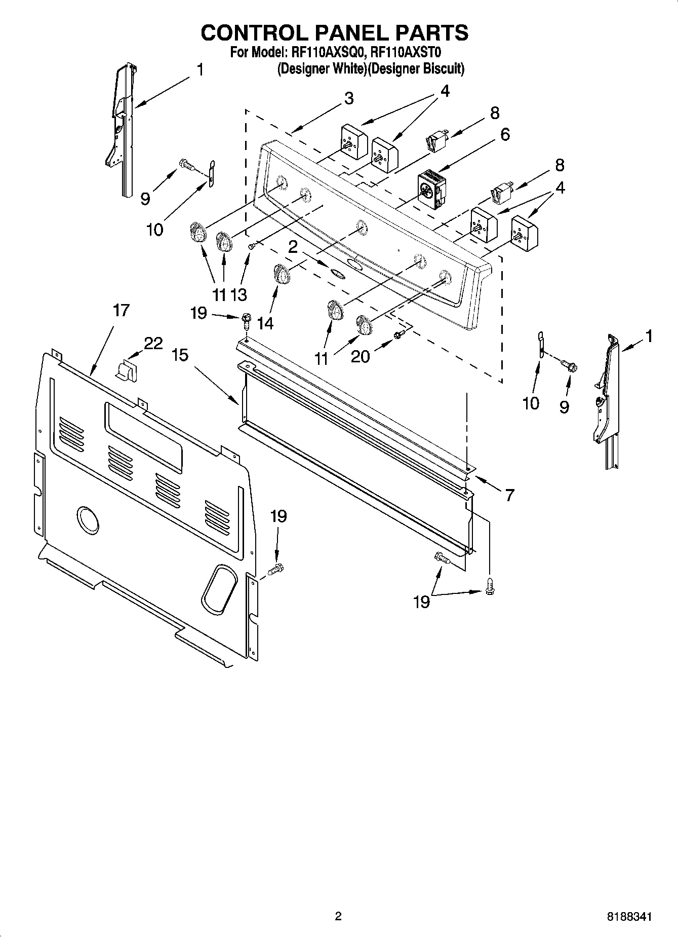 02 - CONTROL PANEL PARTS