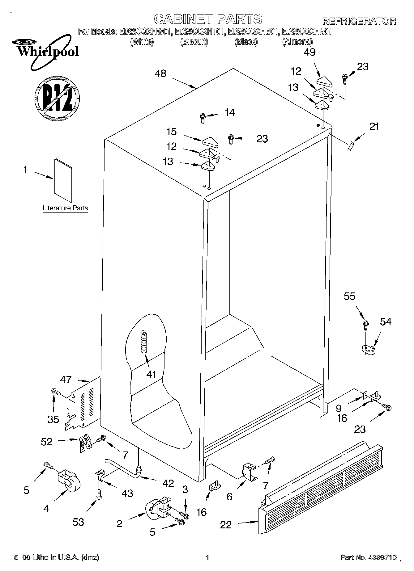 01 - CABINET, LITERATURE