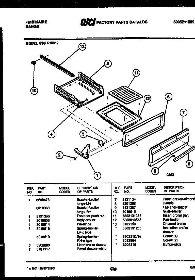 05 - BROILER DRAWER PARTS