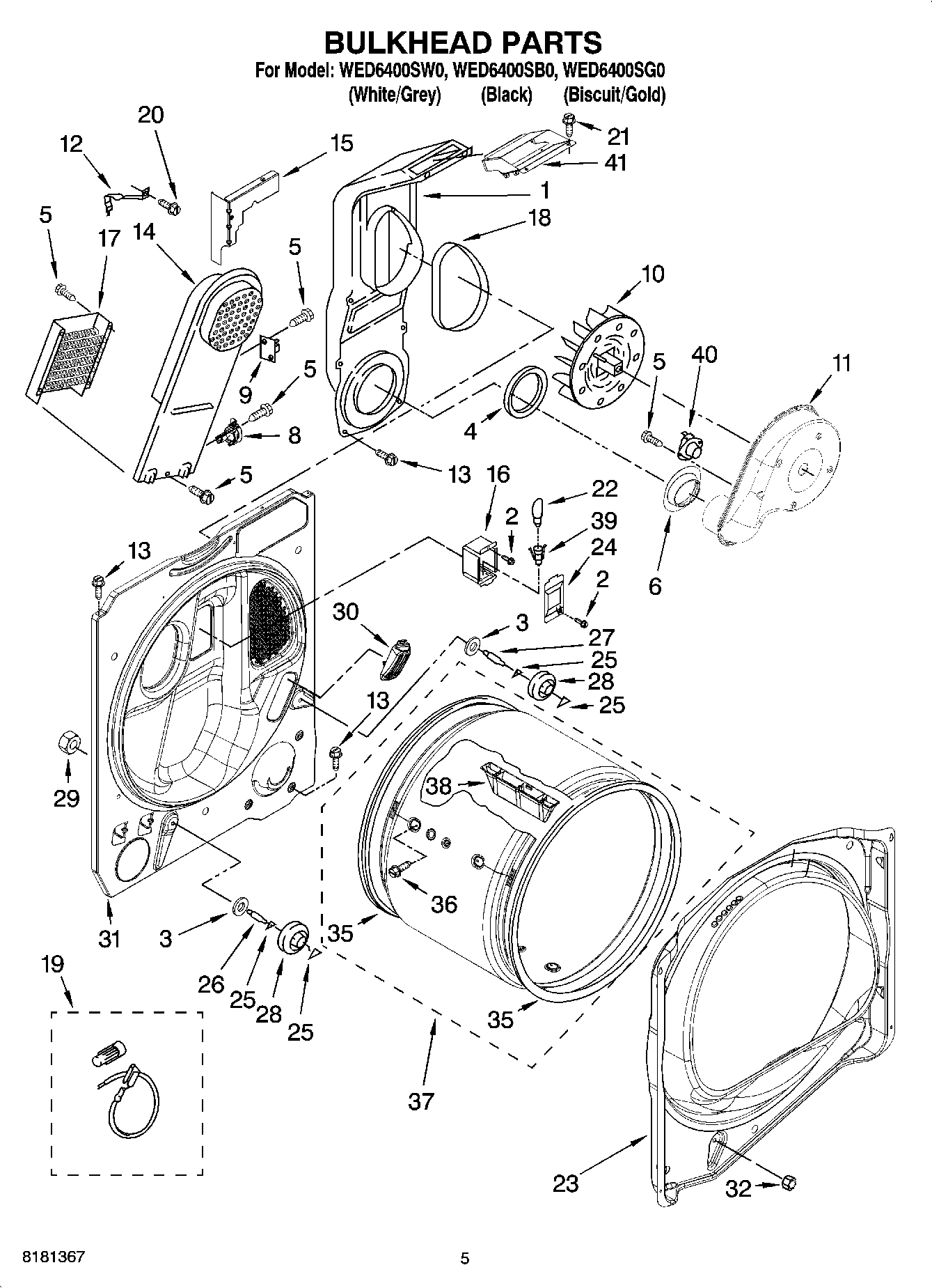 03 - BULKHEAD PARTS, OPTIONAL PARTS (NOT INCLUDED)