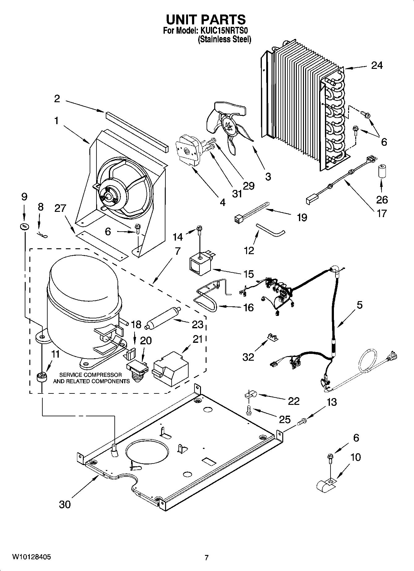 05 - UNIT PARTS, OPTIONAL PARTS (NOT INCLUDED)